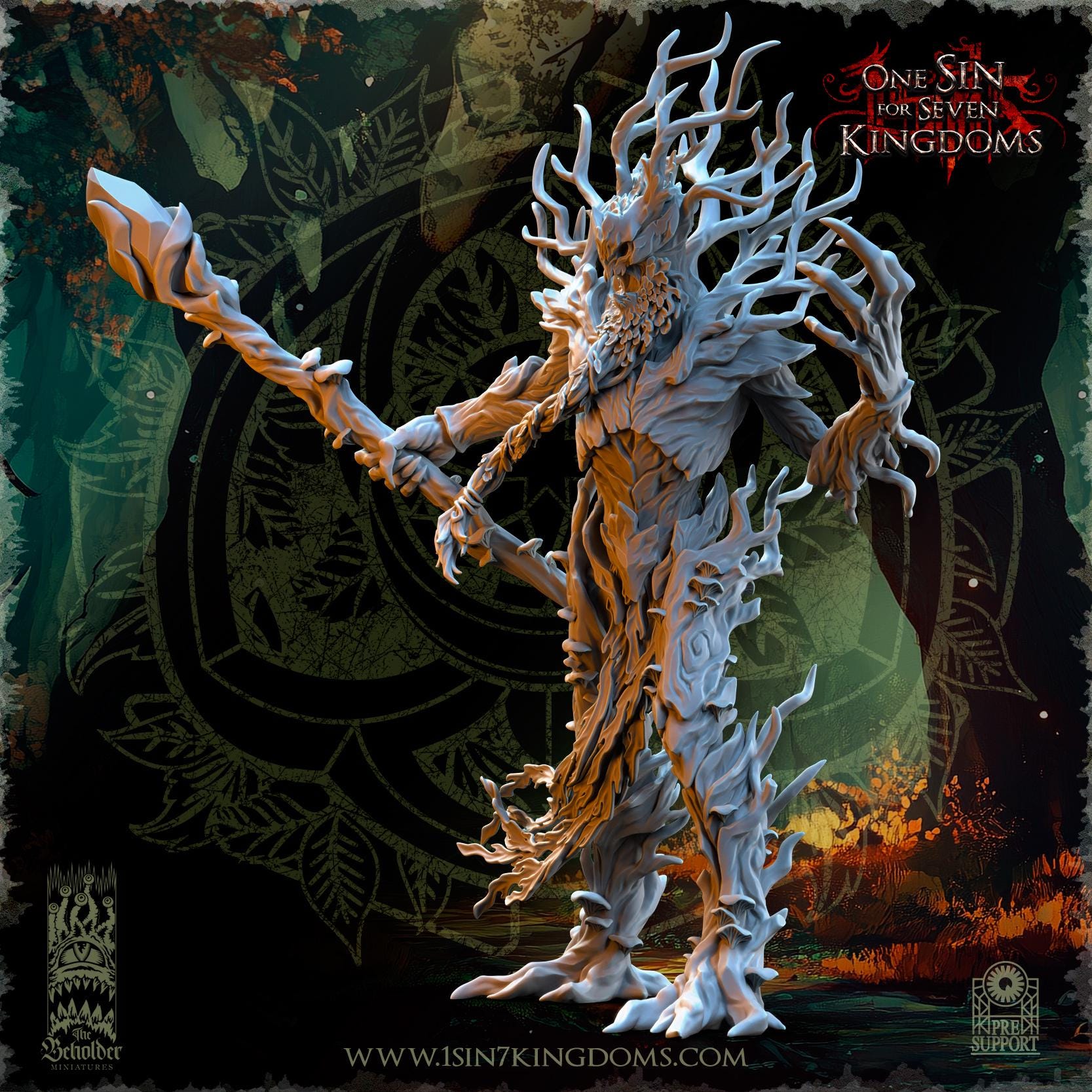 The Beholder Miniatures Ohru, Tree Shepherd - Fantasy / D&D (Custom Order) - product image 6 of 7