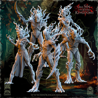 The Beholder Miniatures Evergreen Elves Druades - Fantasy / D&D (Custom Order) - product image 1 of 6