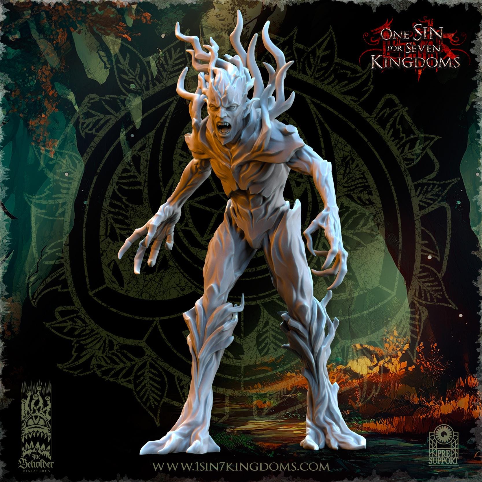 The Beholder Miniatures Evergreen Elves Druades - Fantasy / D&D (Custom Order) - product image 6 of 6