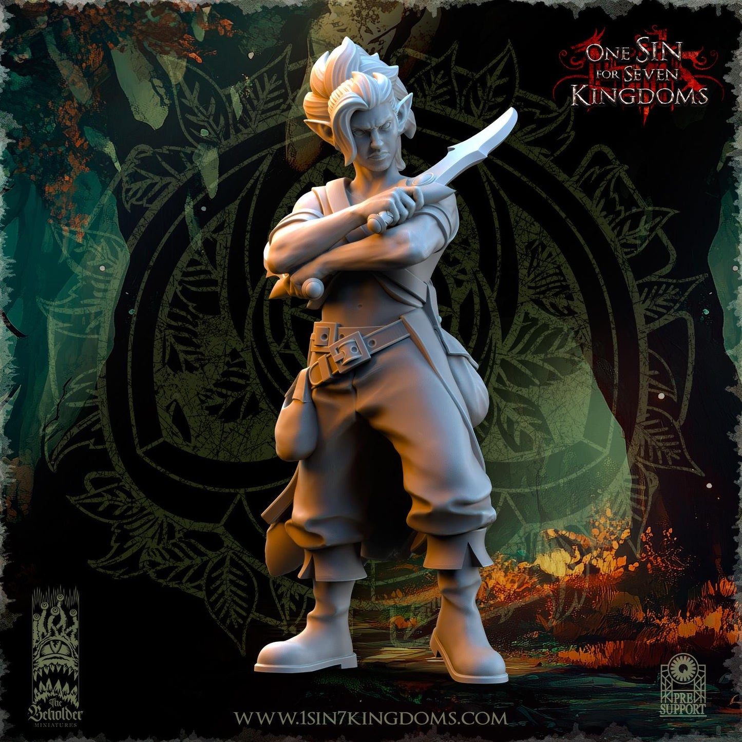The Beholder Miniatures Evergreen Elves Death Dancers - Fantasy / D&D (Custom Order) - product image 2 of 10