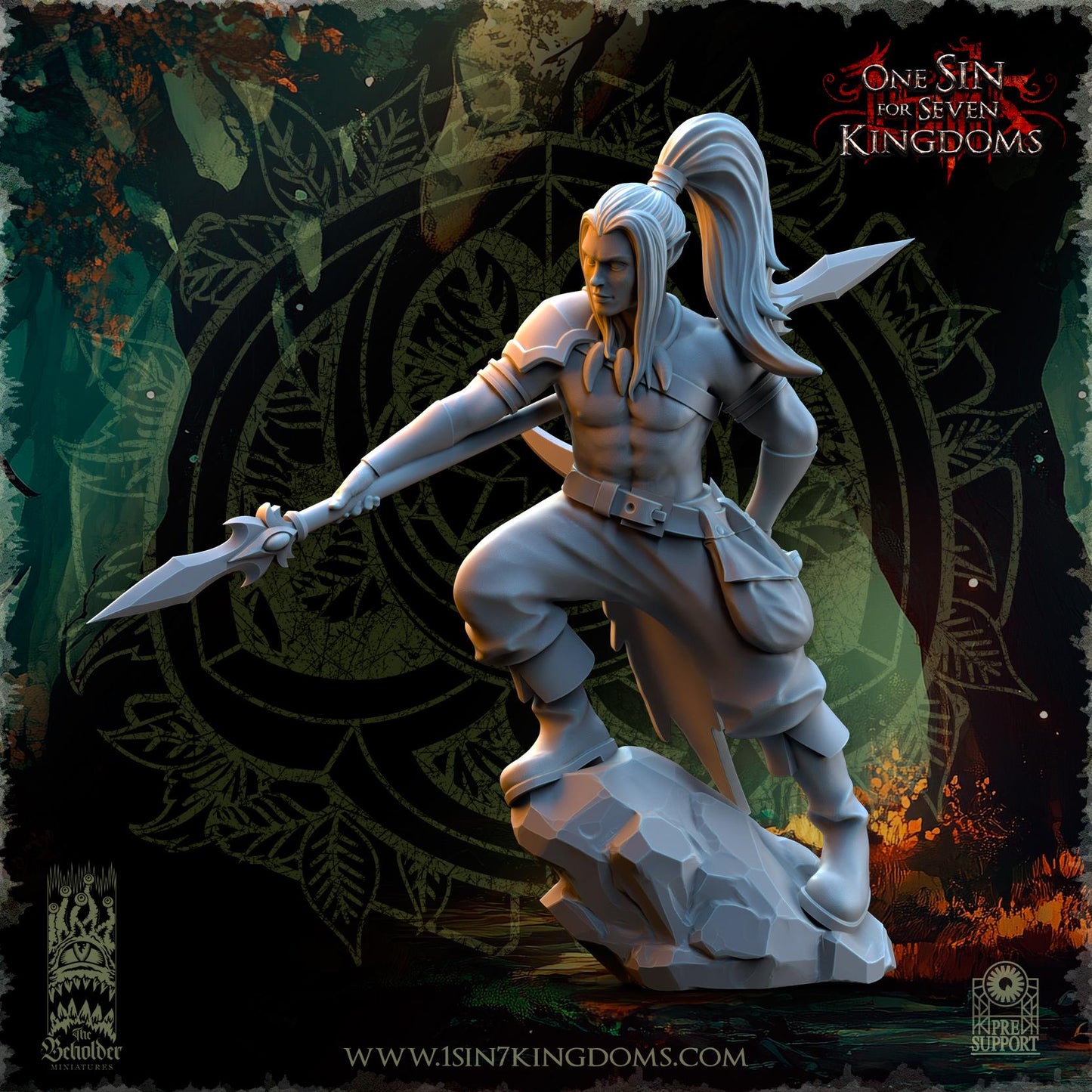 The Beholder Miniatures Evergreen Elves Death Dancers - Fantasy / D&D (Custom Order) - product image 6 of 10