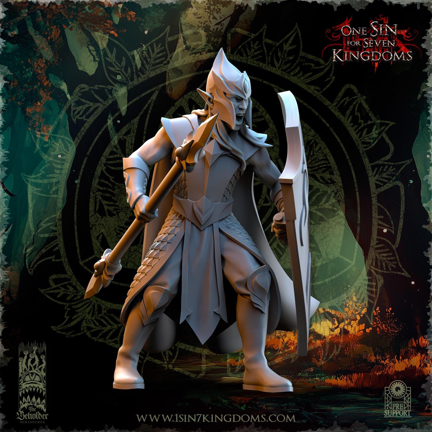 The Beholder Miniatures Evergreen Elves Forest Militia - Fantasy / D&D (Custom Order) - product image 4 of 12