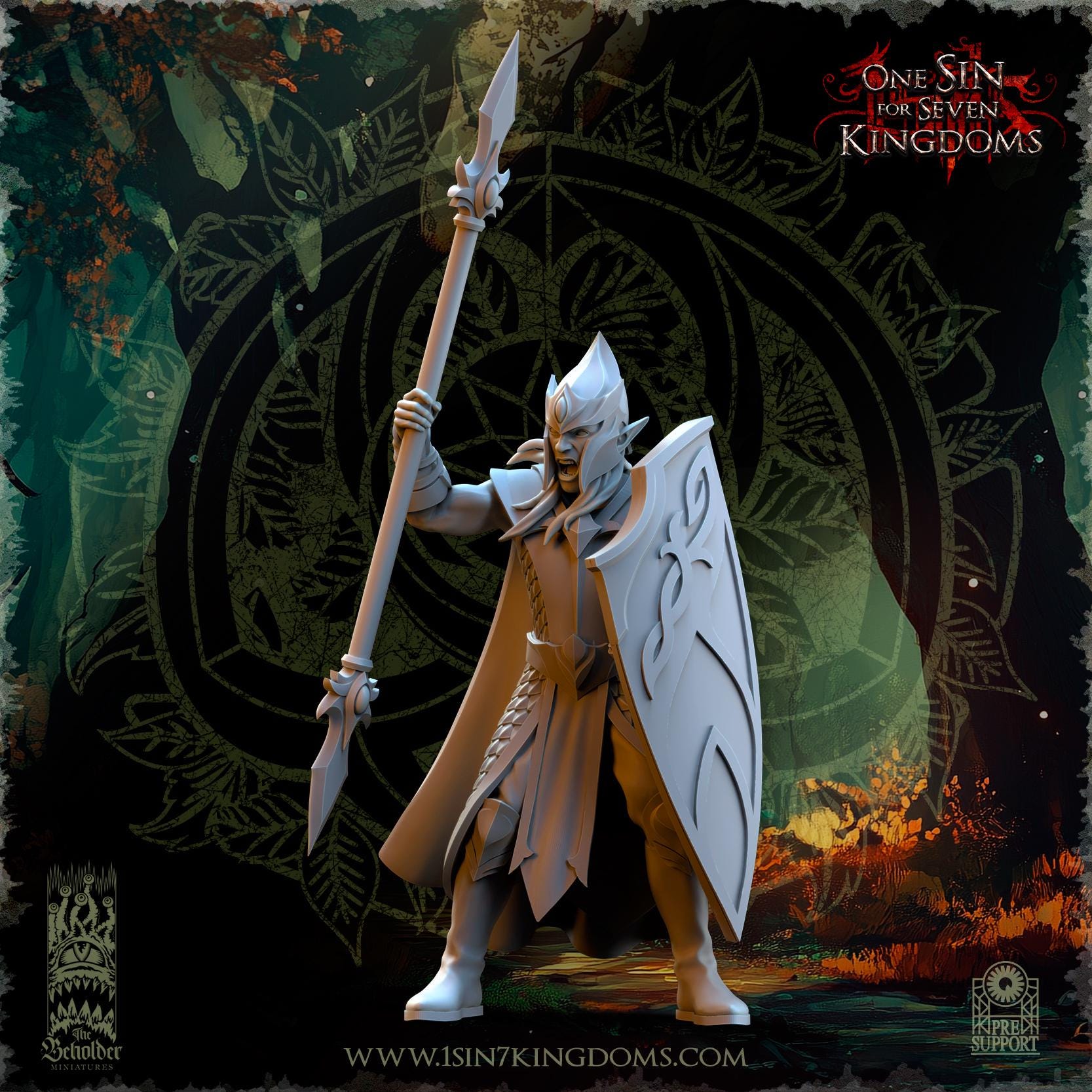 The Beholder Miniatures Evergreen Elves Forest Militia - Fantasy / D&D (Custom Order) - product image 6 of 12