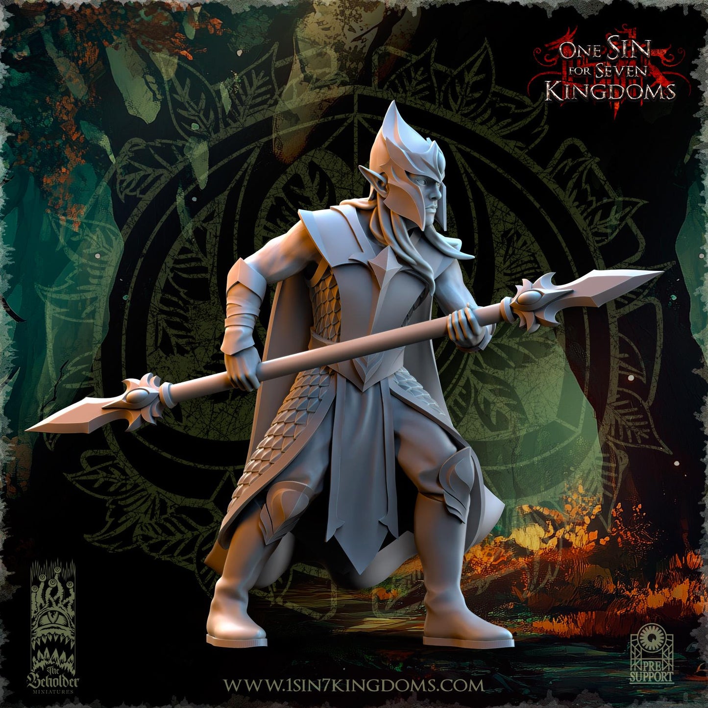 The Beholder Miniatures Evergreen Elves Forest Militia - Fantasy / D&D (Custom Order) - product image 10 of 12