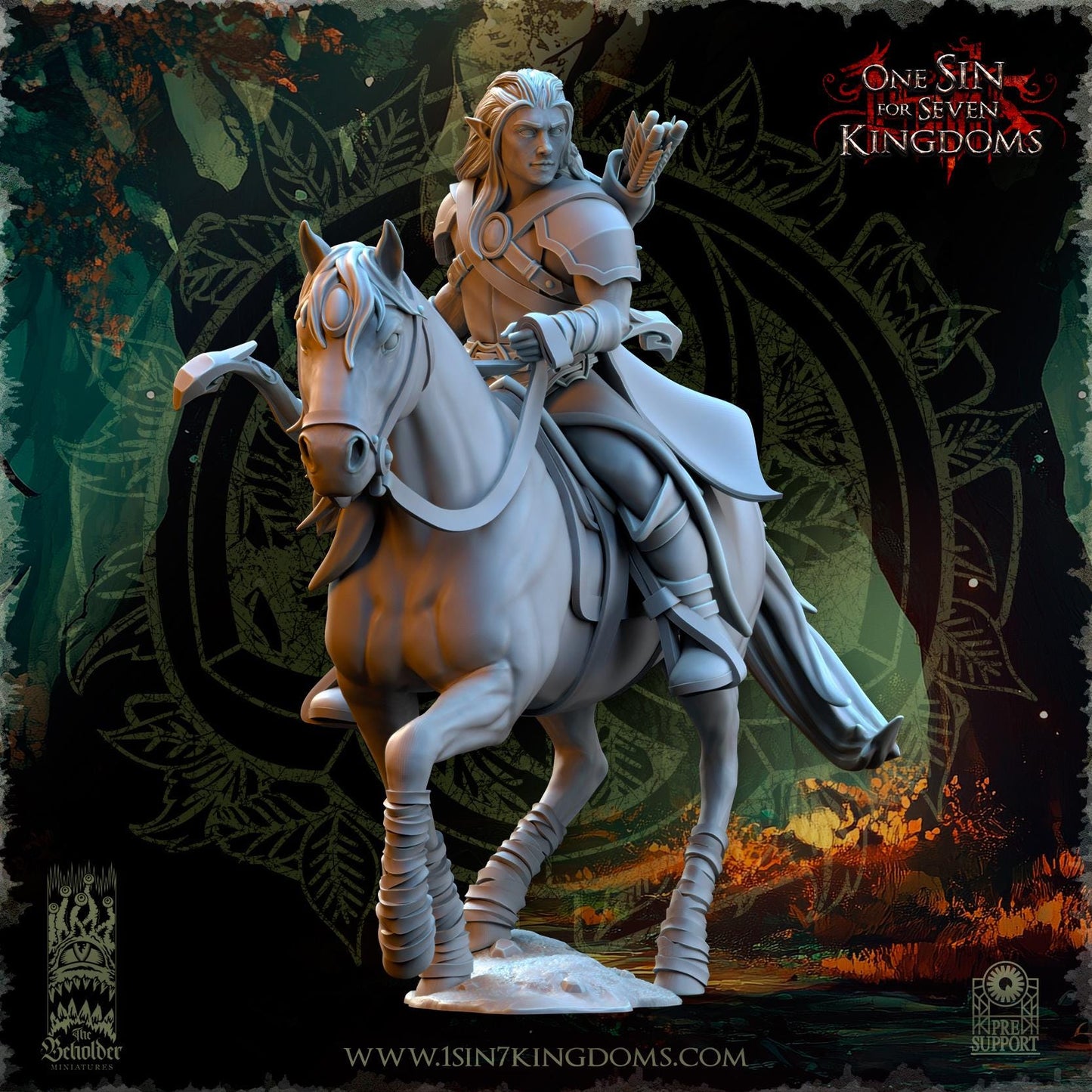 The Beholder Miniatures Evergreen Elves Meadow Riders - Fantasy / D&D (Custom Order) - product image 2 of 10