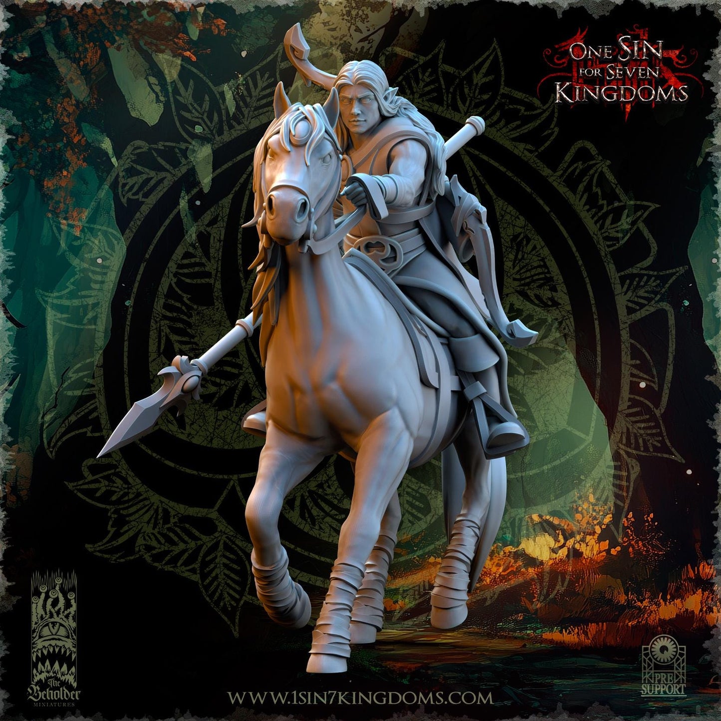 The Beholder Miniatures Evergreen Elves Meadow Riders - Fantasy / D&D (Custom Order) - product image 6 of 10