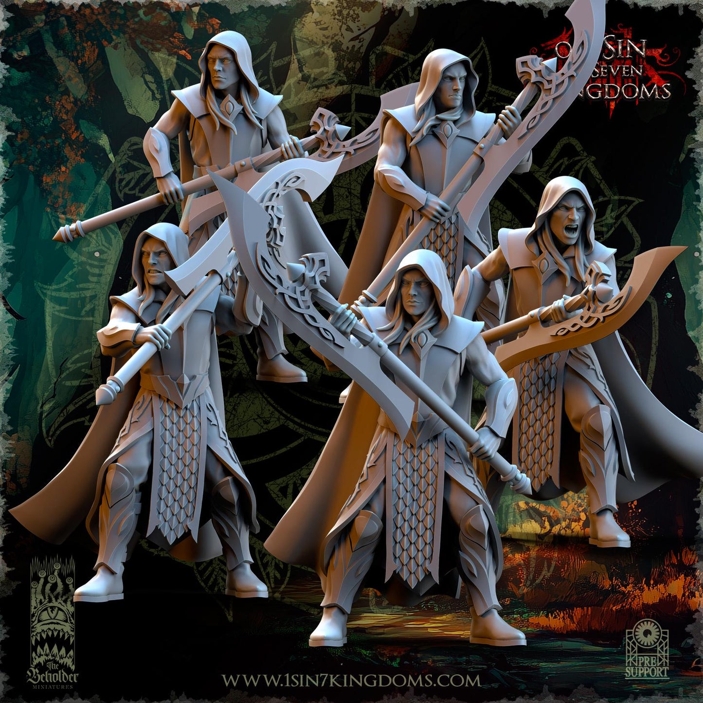 The Beholder Miniatures Evergreen Elves Glade Avengers - Fantasy / D&D (Custom Order) - product image 1 of 12