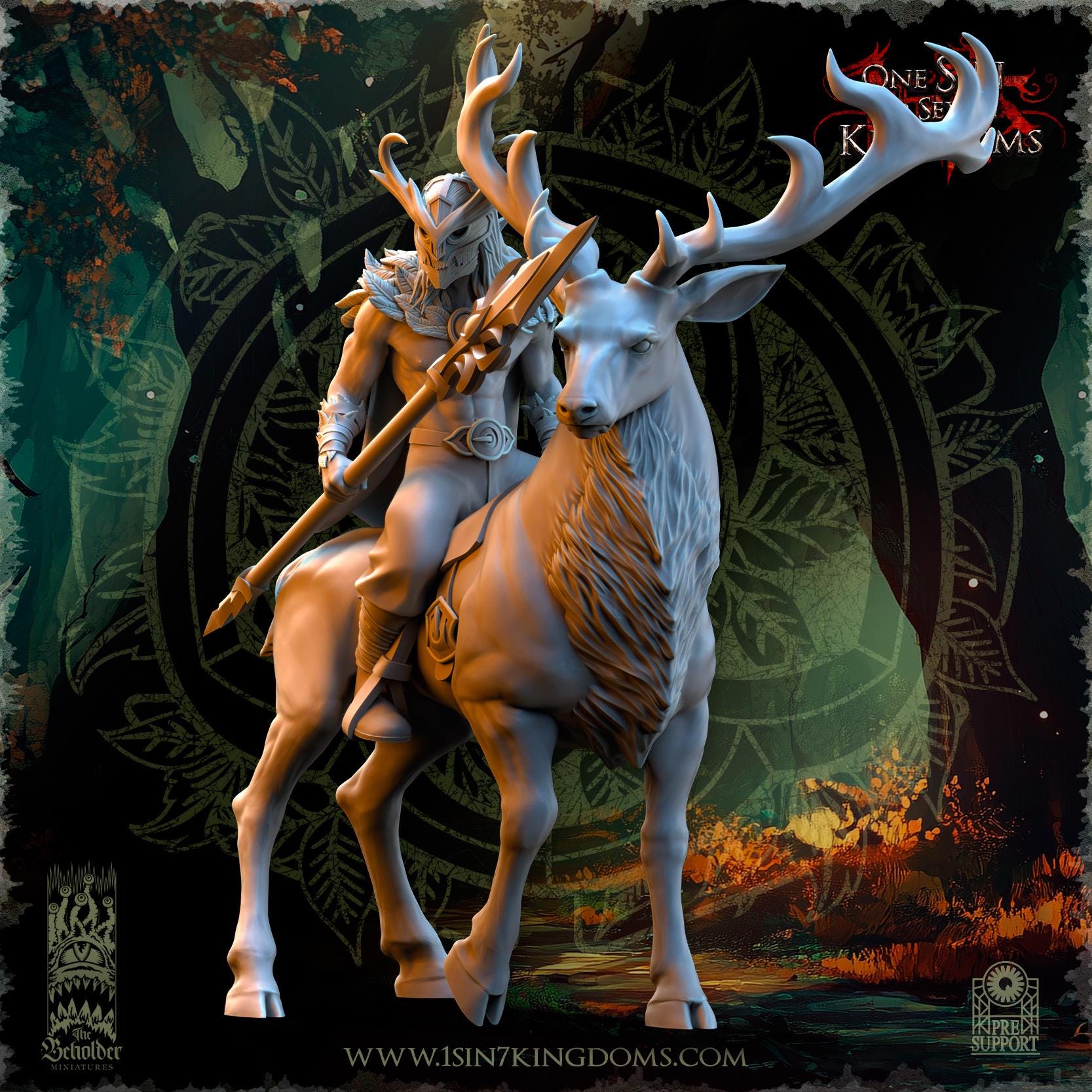 The Beholder Miniatures Evergreen Elves Deepwood Riders - Fantasy / D&D (Custom Order) - product image 11 of 16