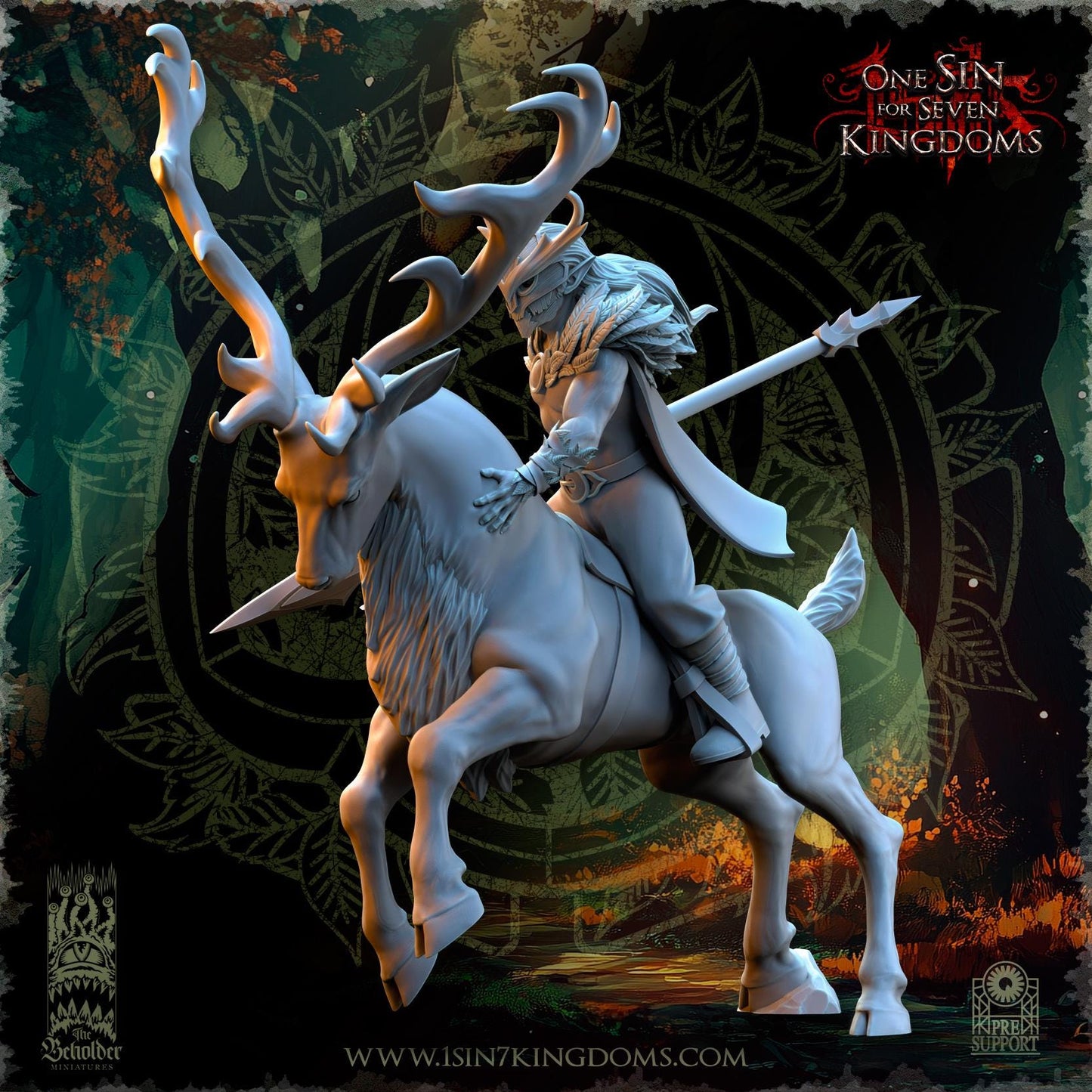 The Beholder Miniatures Evergreen Elves Deepwood Riders - Fantasy / D&D (Custom Order) - product image 12 of 16