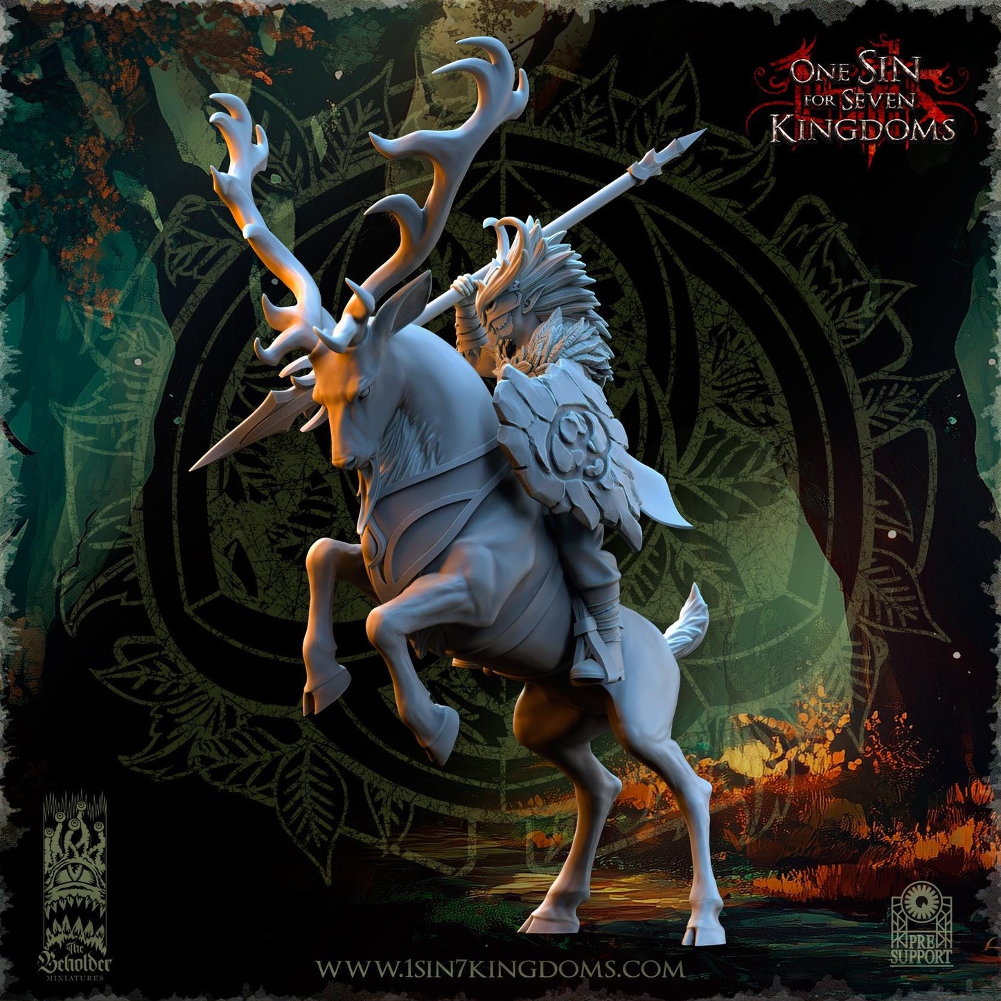 The Beholder Miniatures Evergreen Elves Deepwood Riders - Fantasy / D&D (Custom Order) - product image 14 of 16