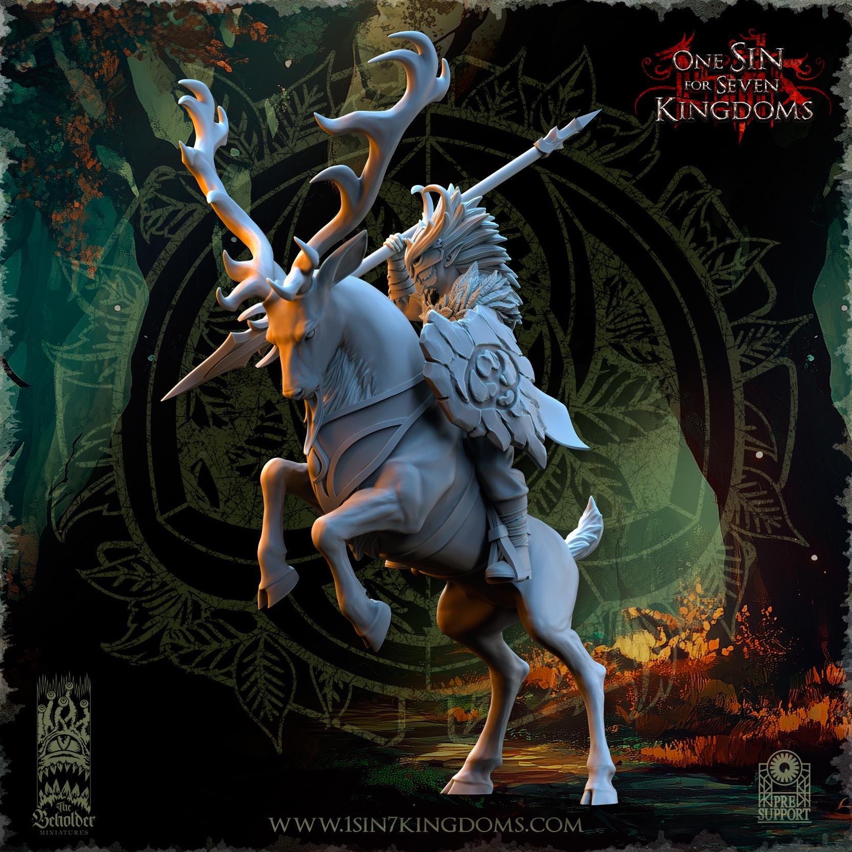 The Beholder Miniatures Evergreen Elves Deepwood Riders - Fantasy / D&D (Custom Order) - product image 14 of 16