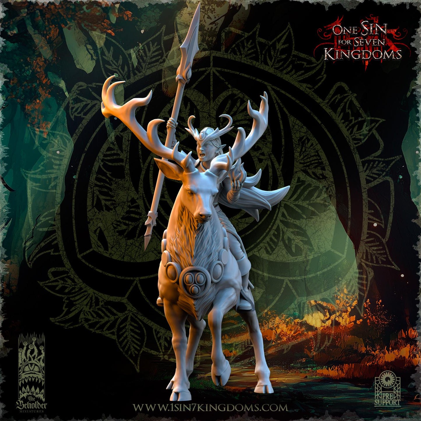 The Beholder Miniatures Evergreen Elves Deepwood Maidens - Fantasy / D&D (Custom Order) - product image 3 of 12