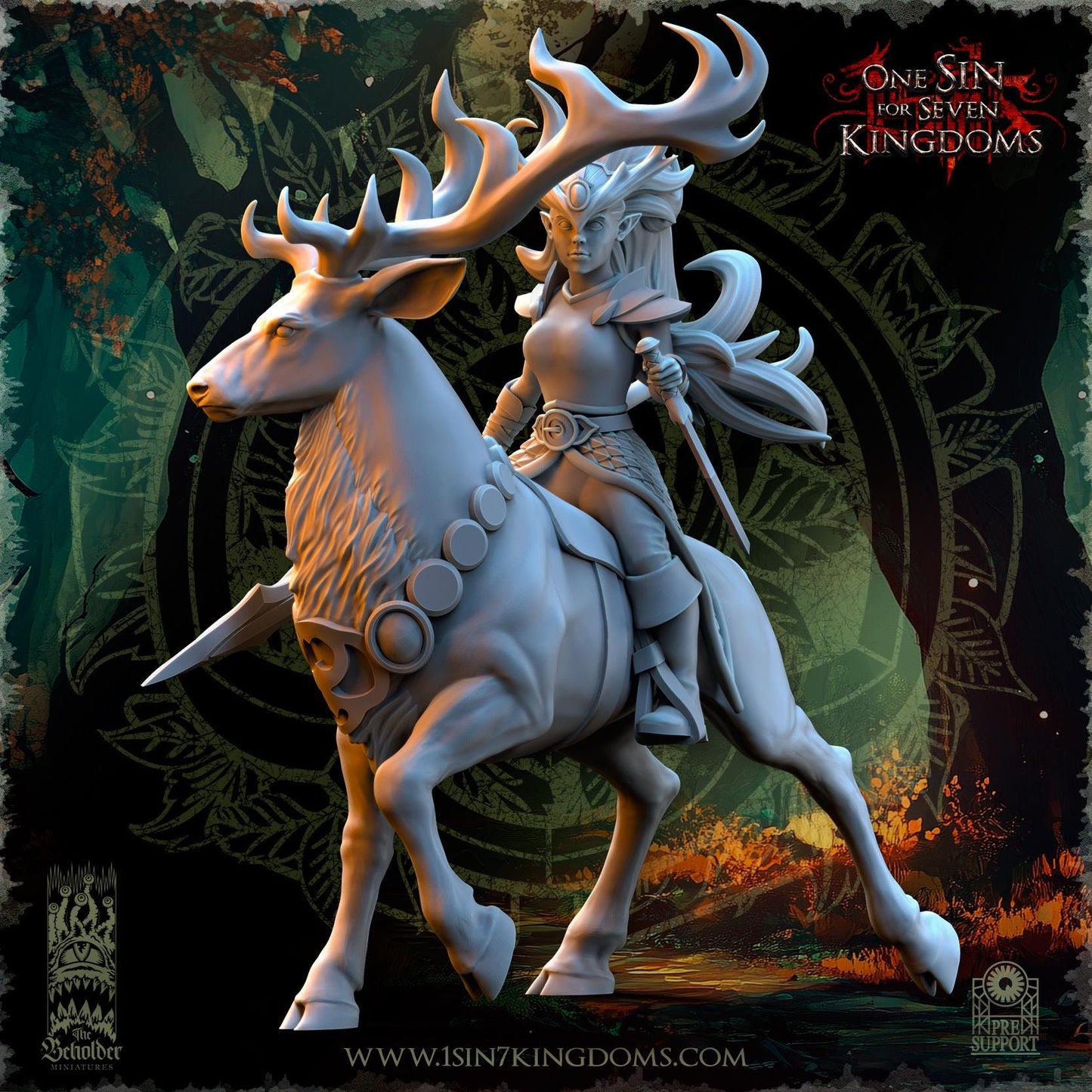 The Beholder Miniatures Evergreen Elves Deepwood Maidens - Fantasy / D&D (Custom Order) - product image 9 of 12