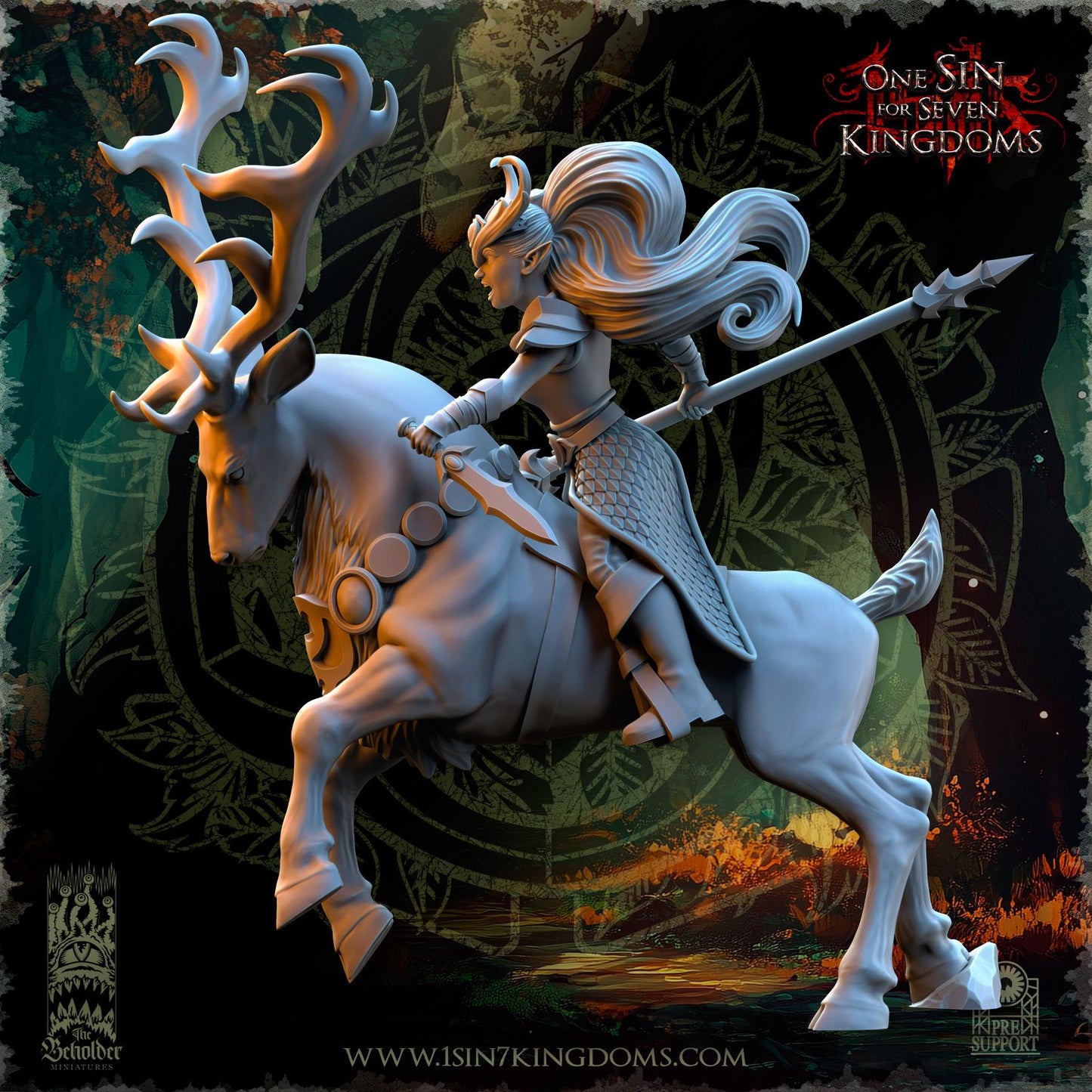 The Beholder Miniatures Evergreen Elves Deepwood Maidens - Fantasy / D&D (Custom Order) - product image 11 of 12