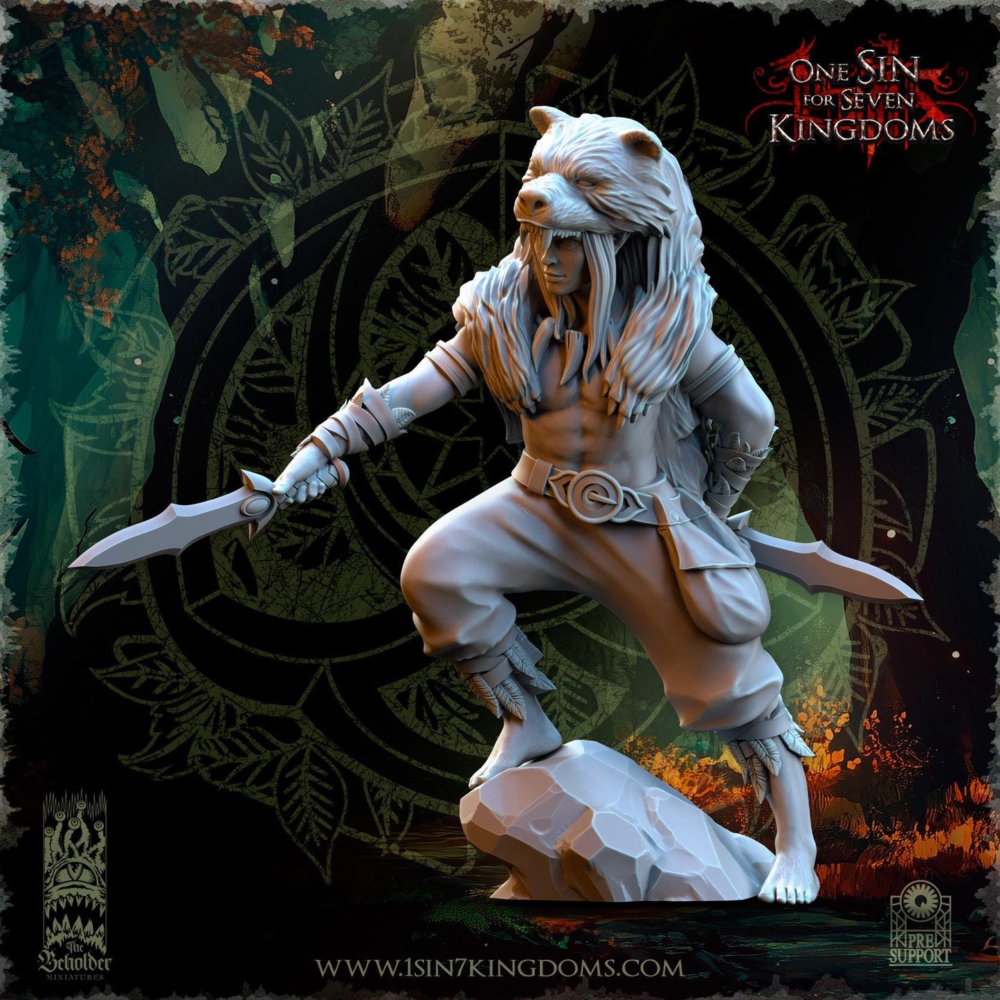 The Beholder Miniatures Evergreen Elves Beastmasters - Fantasy / D&D (Custom Order) - product image 4 of 8