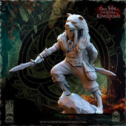 The Beholder Miniatures Evergreen Elves Beastmasters - Fantasy / D&D (Custom Order) - product image 4 of 8