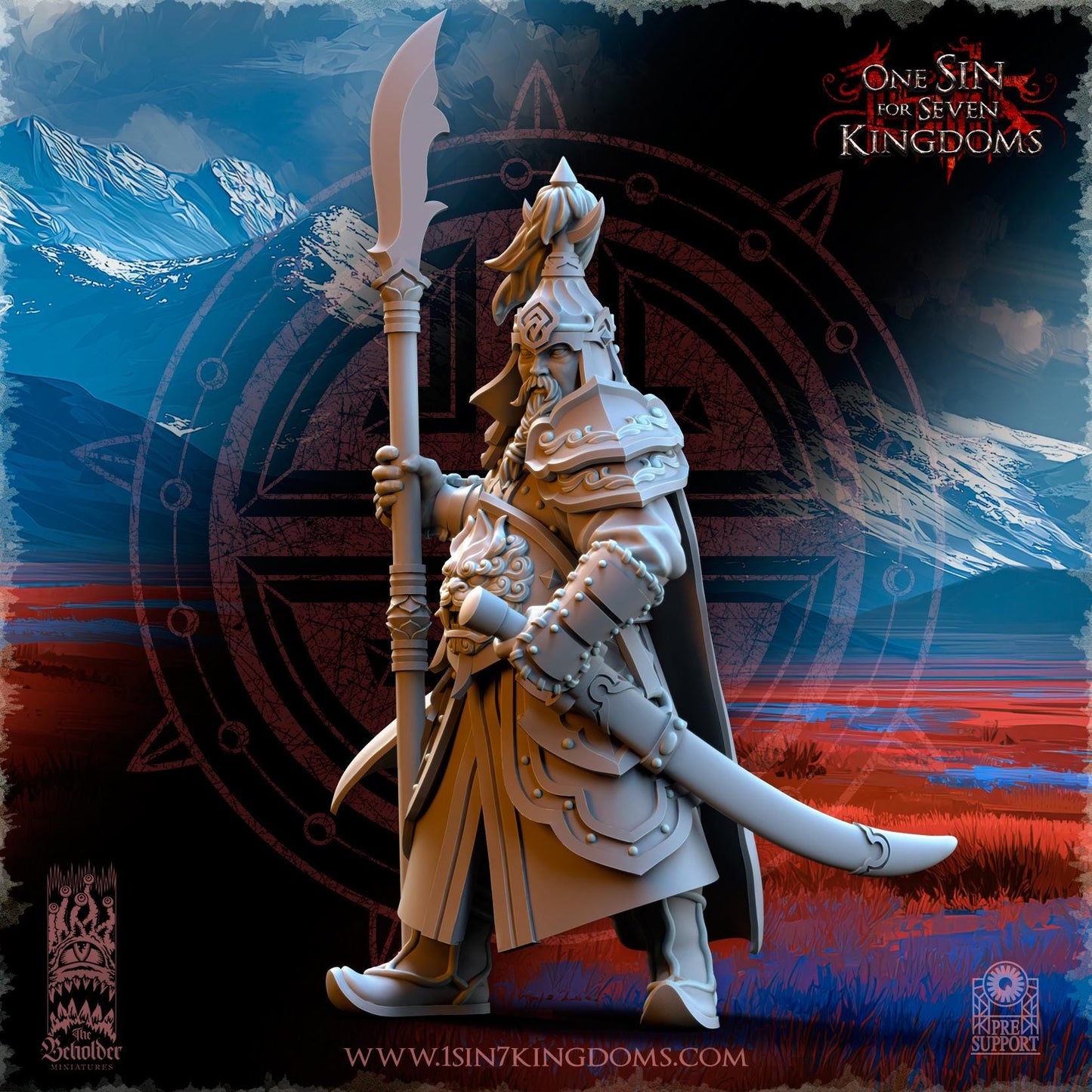 The Beholder Miniatures Tomorkhan, Astarii Commander - Fantasy / D&D (Custom Order) - product image 2 of 4