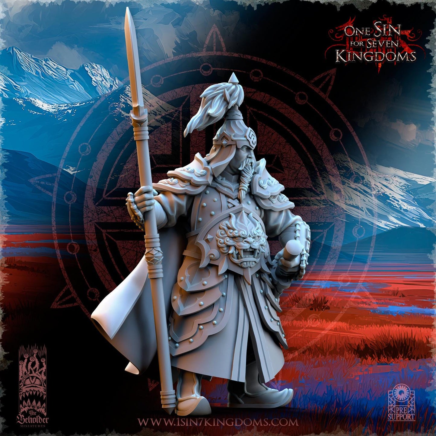 The Beholder Miniatures Tomorkhan, Astarii Commander - Fantasy / D&D (Custom Order) - product image 4 of 4