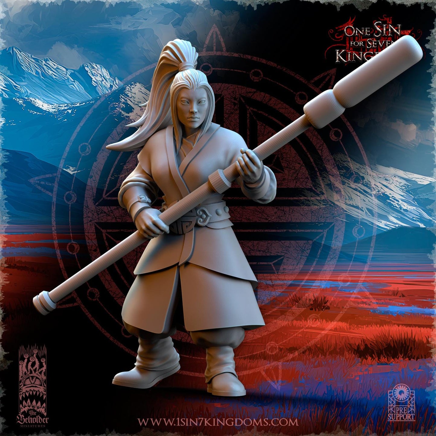 The Beholder Miniatures Astarii Barbarian Warlord Astarii Dynasty Imperial Cannon - Fantasy / D&D (Custom Order) - product image 10 of 11