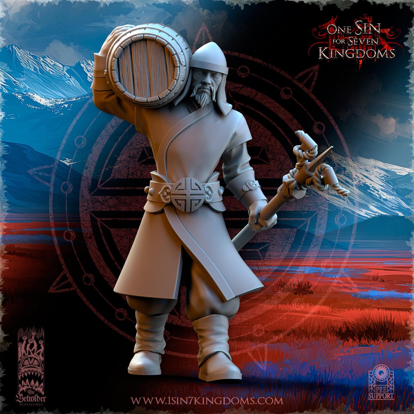 The Beholder Miniatures Astarii Barbarian Warlord Astarii Dynasty Imperial Cannon - Fantasy / D&D (Custom Order) - product image 11 of 11