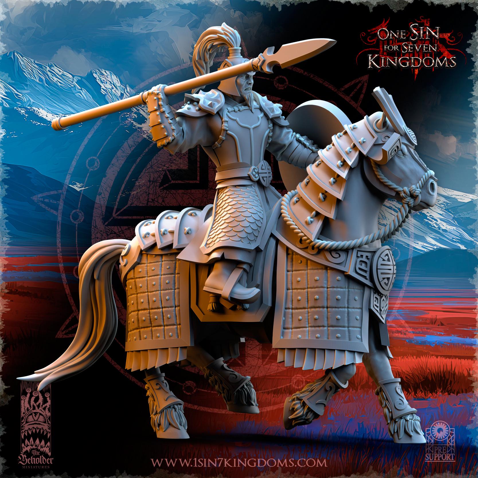 The Beholder Miniatures Astarii Dynasty Riders - Fantasy / D&D (Custom Order) - product image 4 of 6