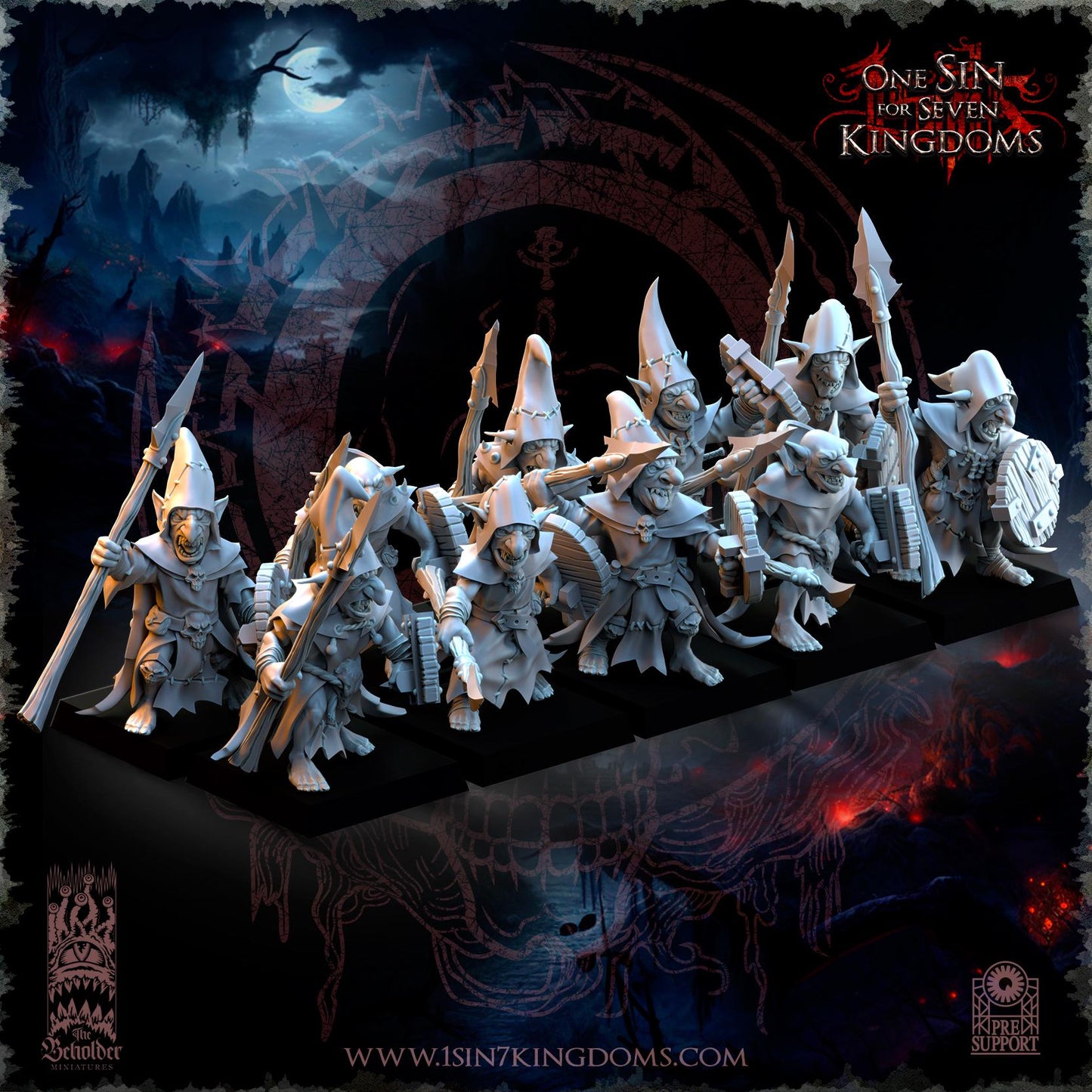 The Beholder Miniatures The Black Horde Goblins Warriors - Fantasy / D&D (Custom Order) - product image 3 of 8