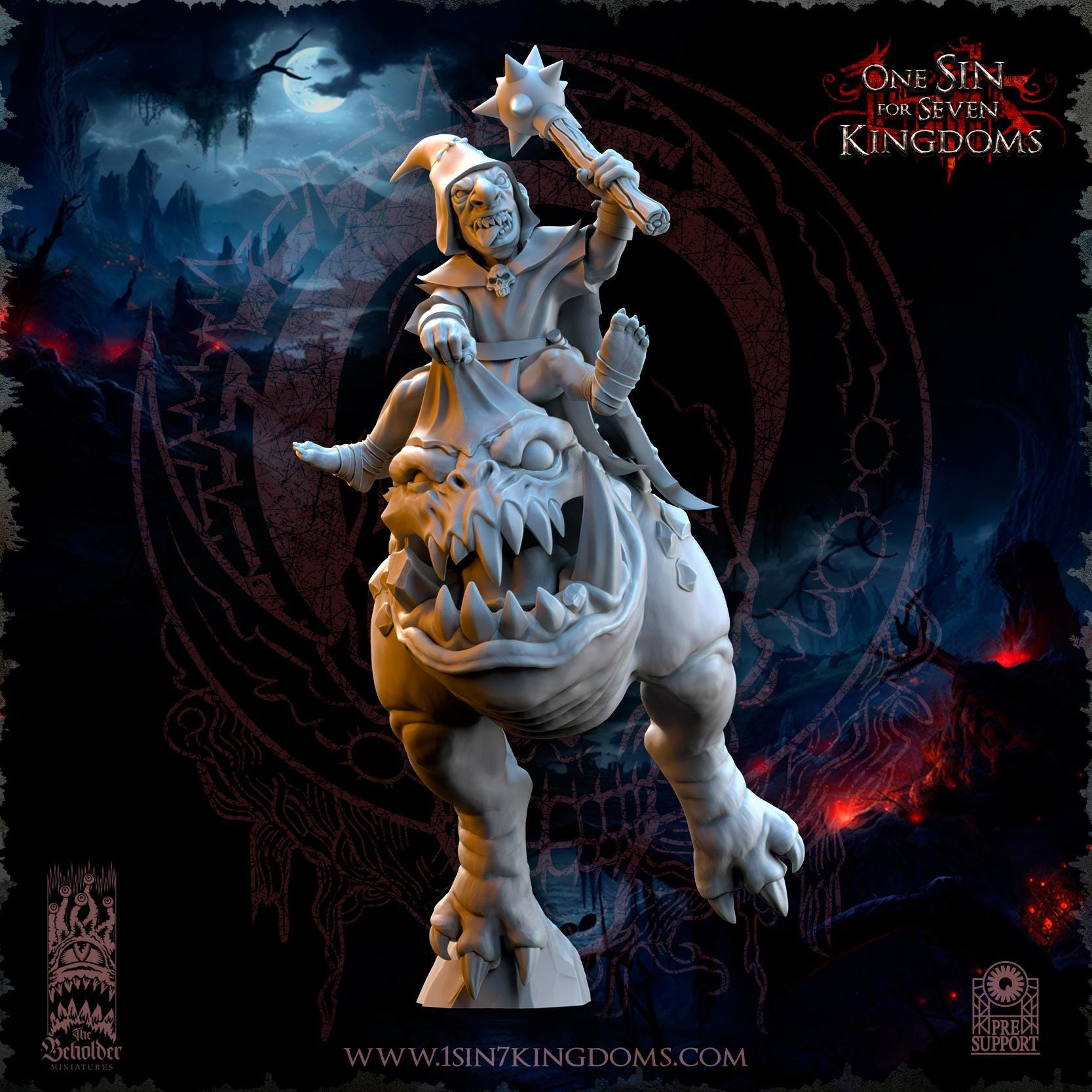The Beholder Miniatures The Black Horde Kavehorror Hoppers - Fantasy / D&D (Custom Order) - product image 4 of 6