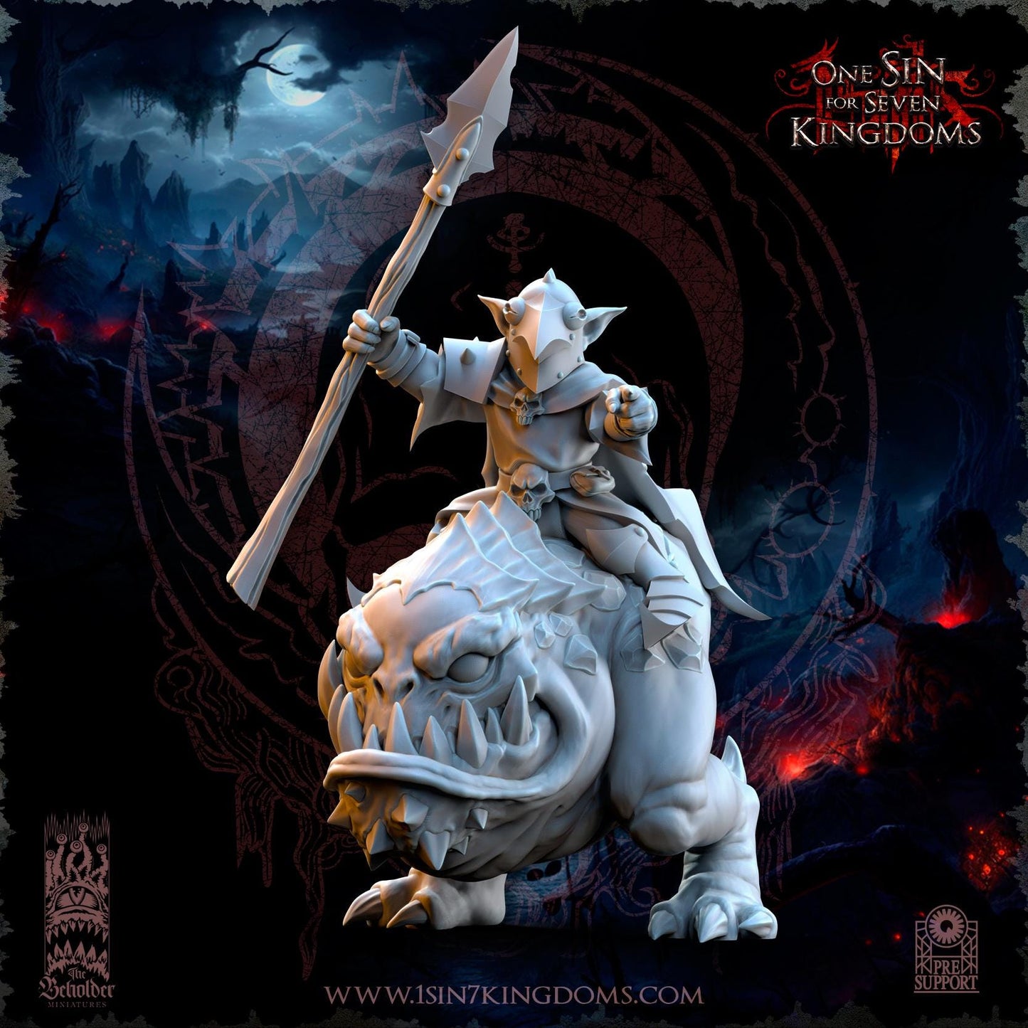 The Beholder Miniatures The Black Horde Kavehorror Knights - Fantasy / D&D (Custom Order) - product image 3 of 6