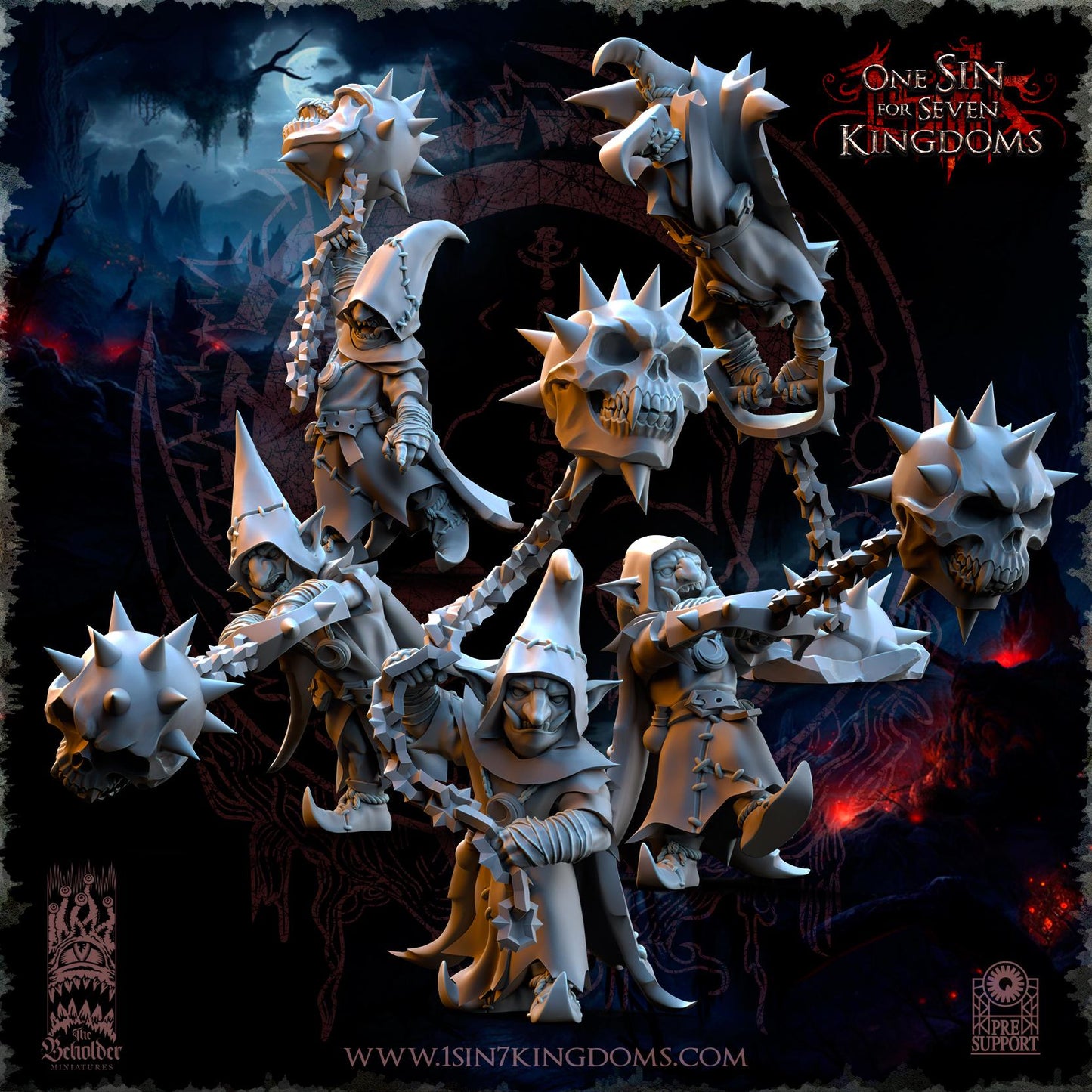 The Beholder Miniatures The Black Horde Goblins Frentics - Fantasy / D&D (Custom Order) - product image 1 of 6