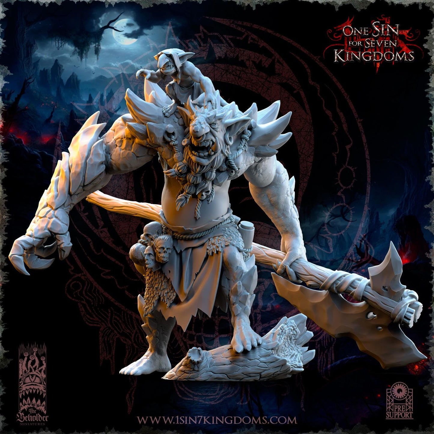 The Beholder Miniatures Krakham Elder of the Rocks - Fantasy / D&D (Custom Order) - product image 1 of 6