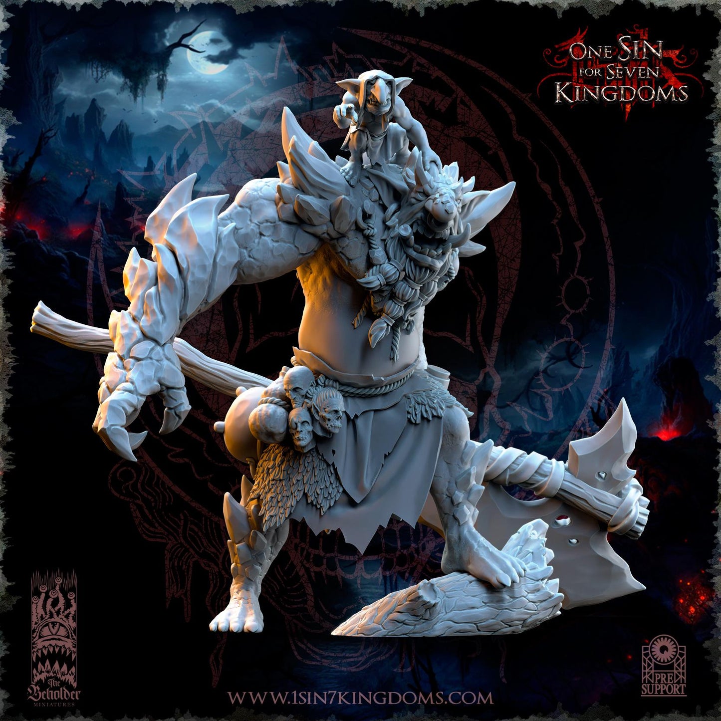 The Beholder Miniatures Krakham Elder of the Rocks - Fantasy / D&D (Custom Order) - product image 2 of 6