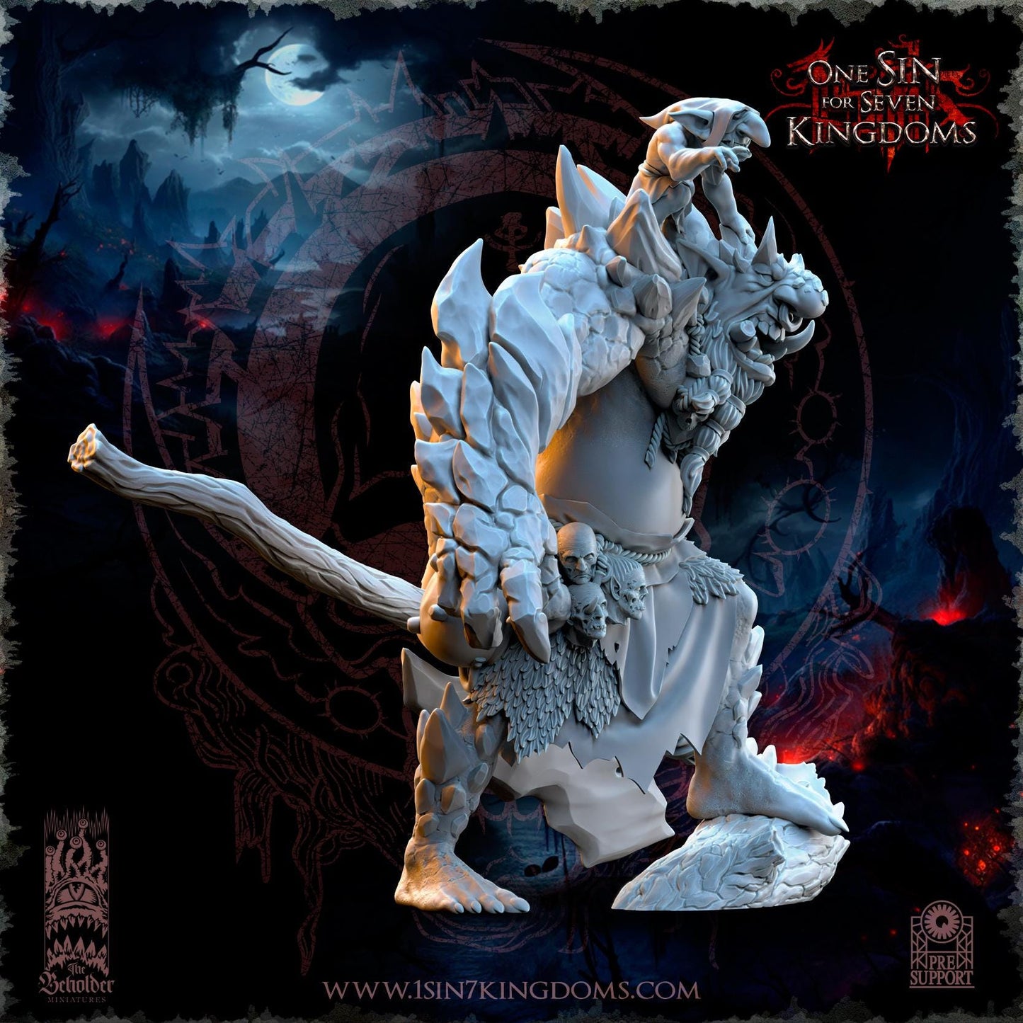 The Beholder Miniatures Krakham Elder of the Rocks - Fantasy / D&D (Custom Order) - product image 3 of 6