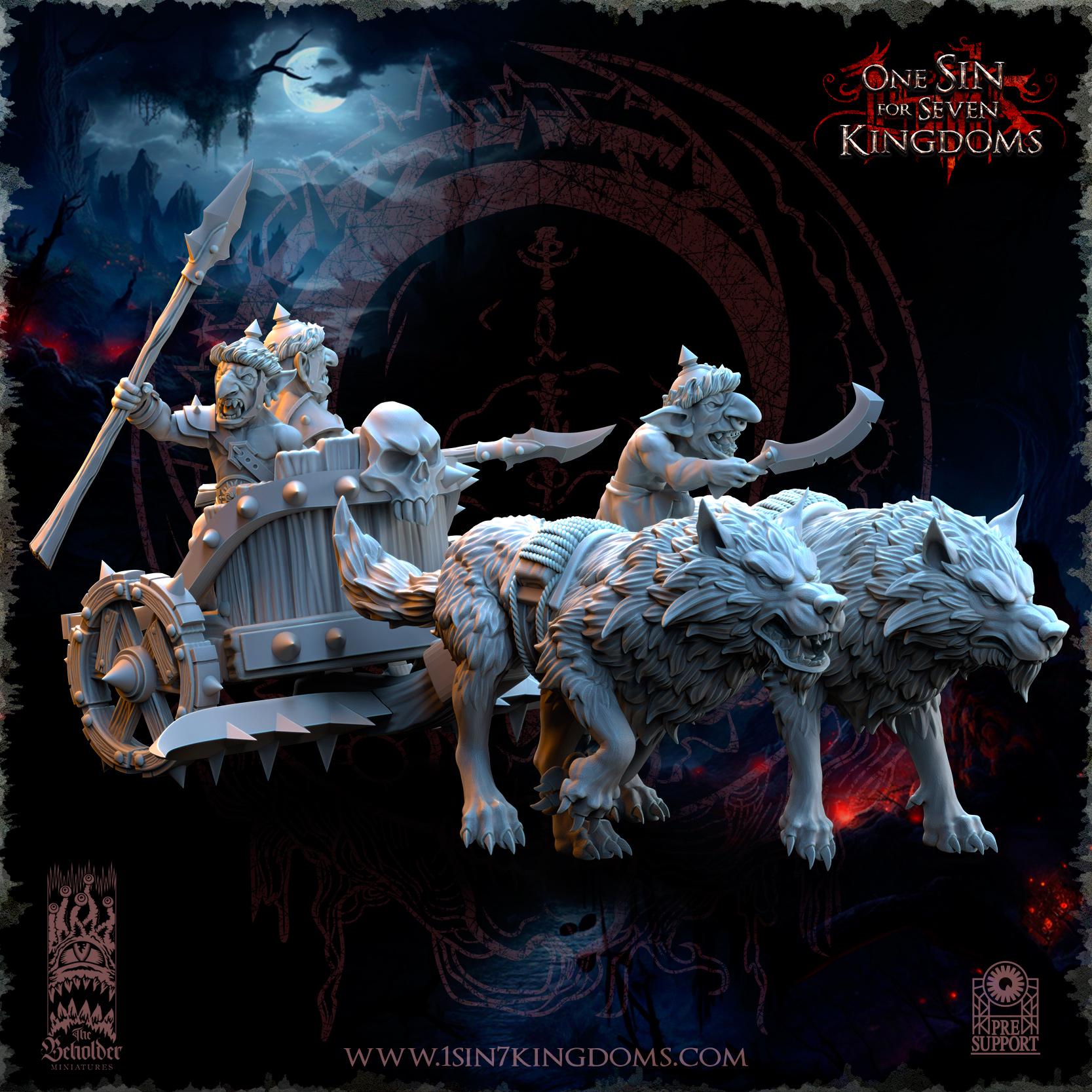 The Beholder Miniatures The Black Horde Goblins War Chariots - Fantasy / D&D (Custom Order) - product image 2 of 6