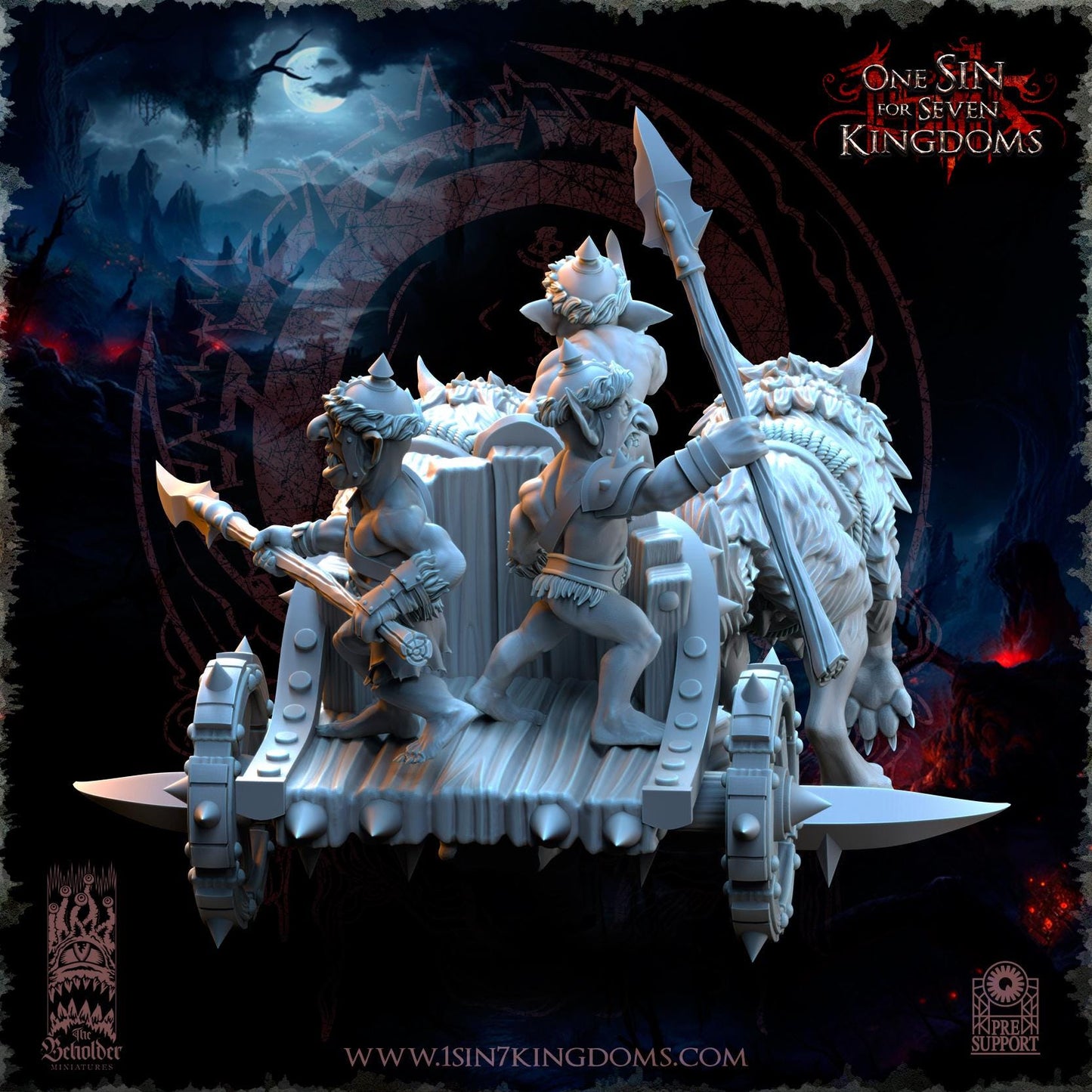 The Beholder Miniatures The Black Horde Goblins War Chariots - Fantasy / D&D (Custom Order) - product image 6 of 6