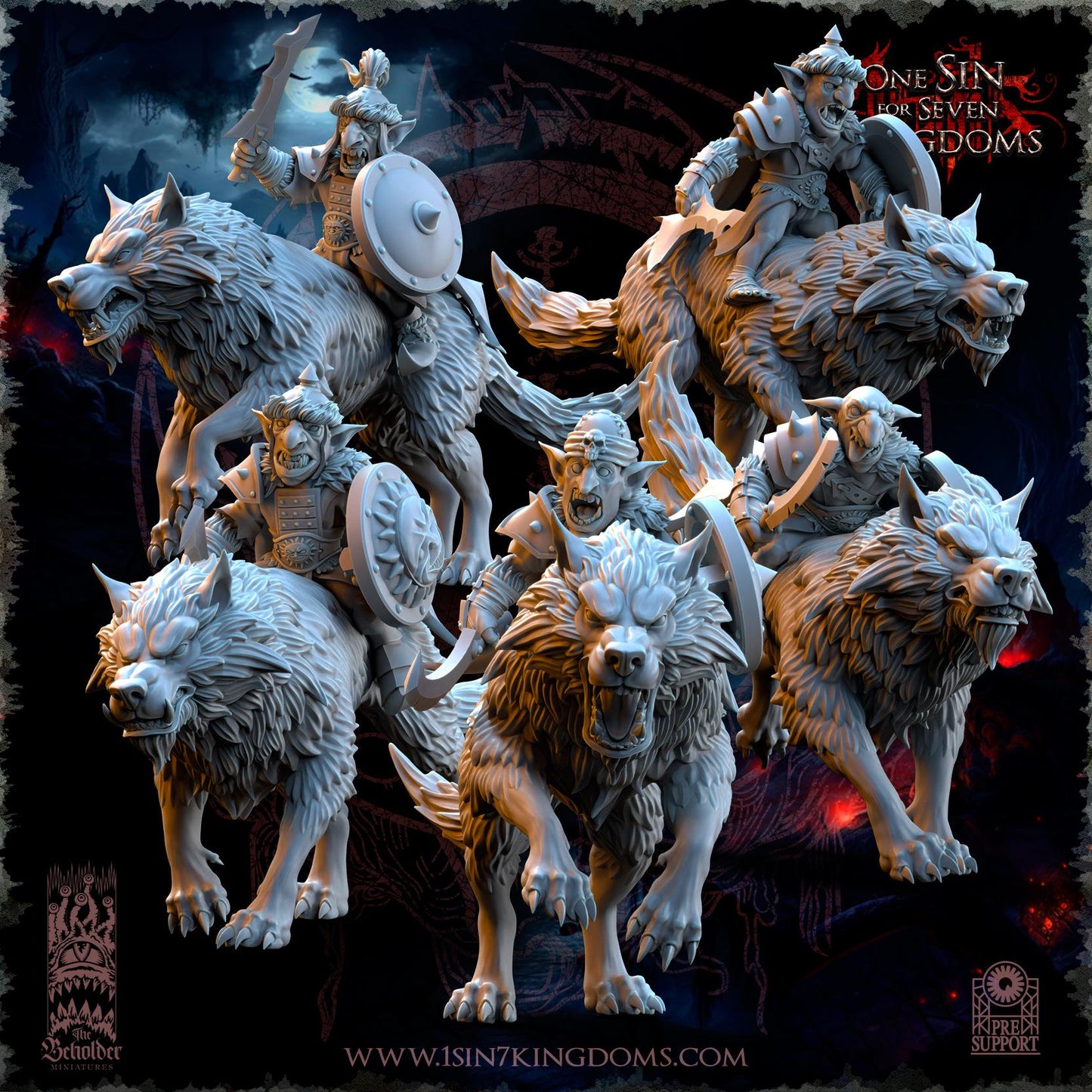 The Beholder Miniatures The Black Horde Goblins Desert Riders - Fantasy / D&D (Custom Order) - product image 2 of 11