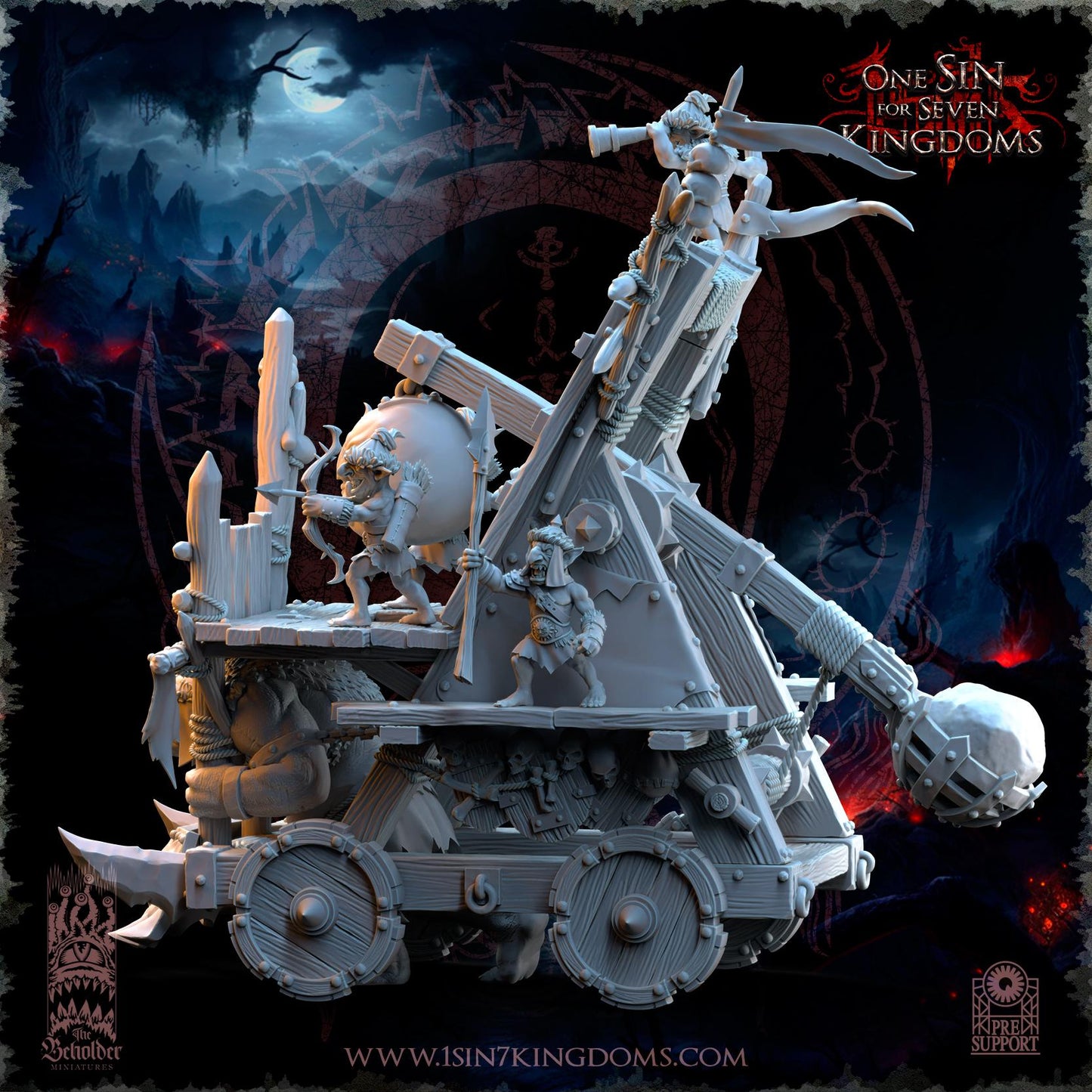 The Beholder Miniatures The Black Horde Goblins Catapult - Fantasy / D&D (Custom Order) - product image 5 of 10