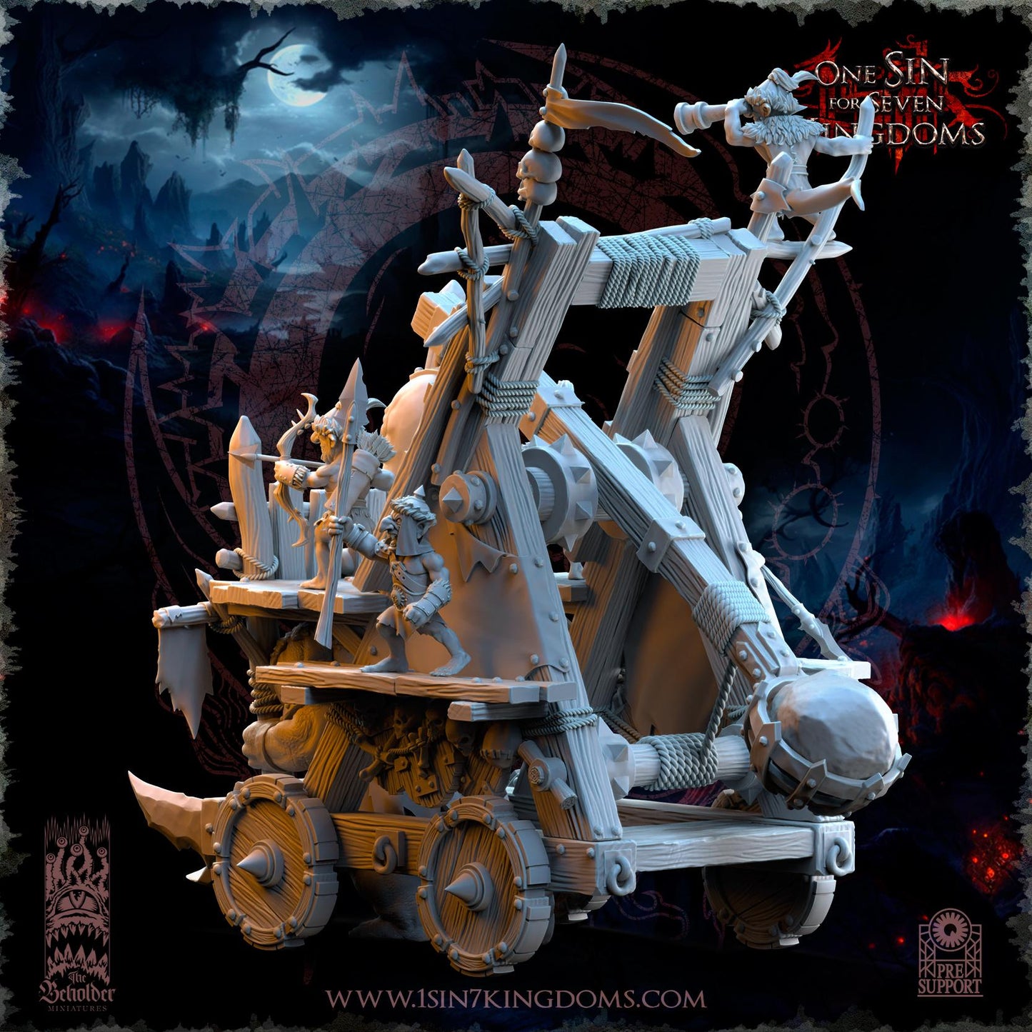 The Beholder Miniatures The Black Horde Goblins Catapult - Fantasy / D&D (Custom Order) - product image 6 of 10