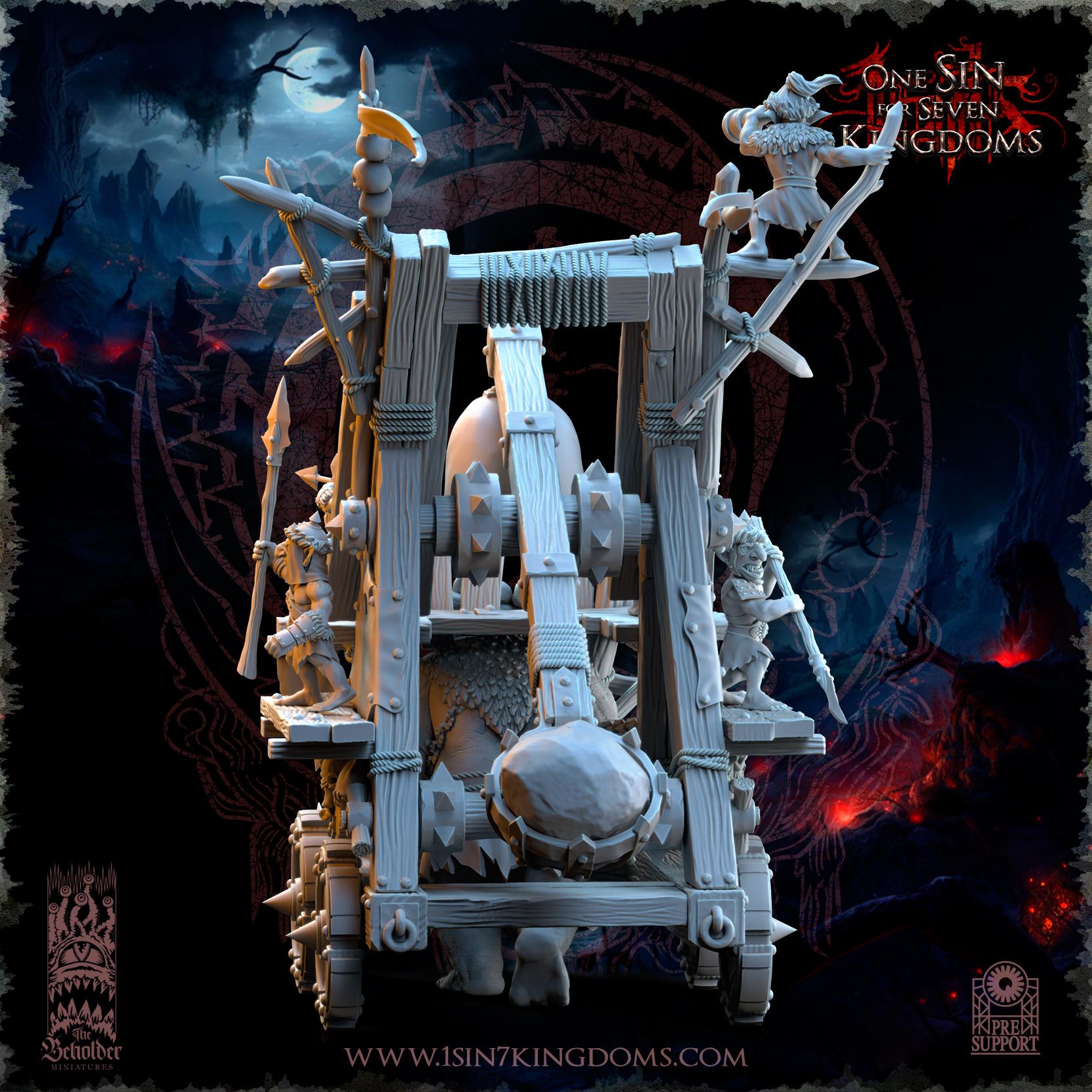 The Beholder Miniatures The Black Horde Goblins Catapult - Fantasy / D&D (Custom Order) - product image 7 of 10