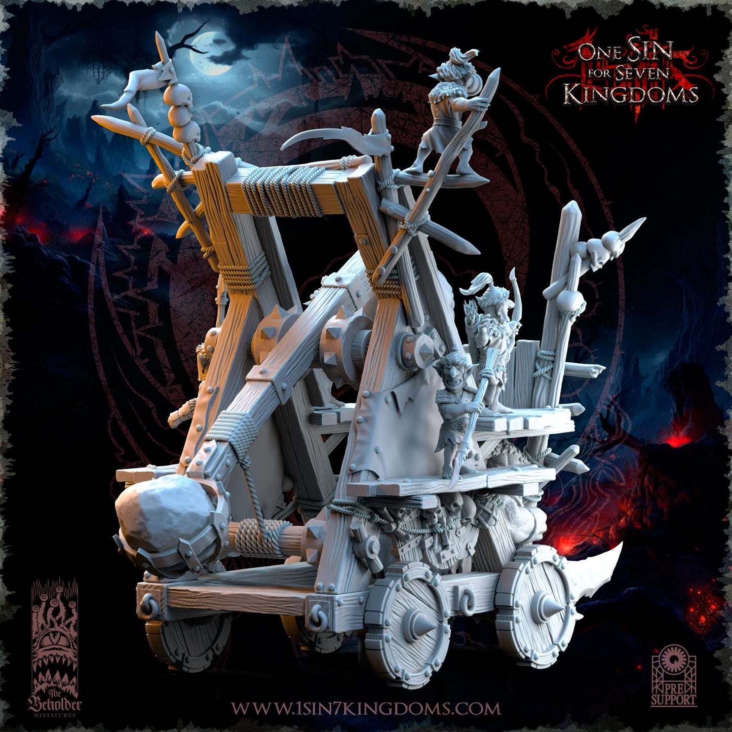 The Beholder Miniatures The Black Horde Goblins Catapult - Fantasy / D&D (Custom Order) - product image 8 of 10