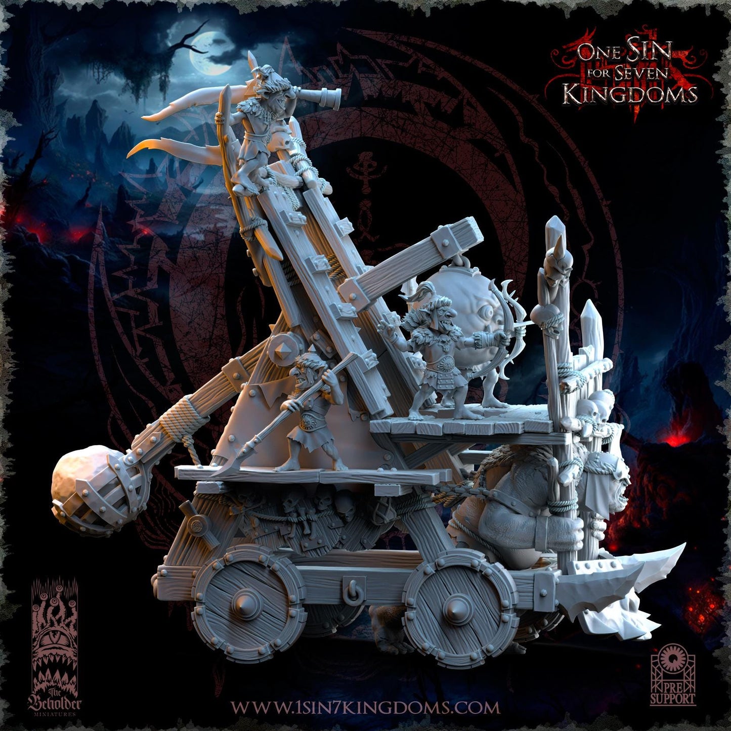 The Beholder Miniatures The Black Horde Goblins Catapult - Fantasy / D&D (Custom Order) - product image 9 of 10