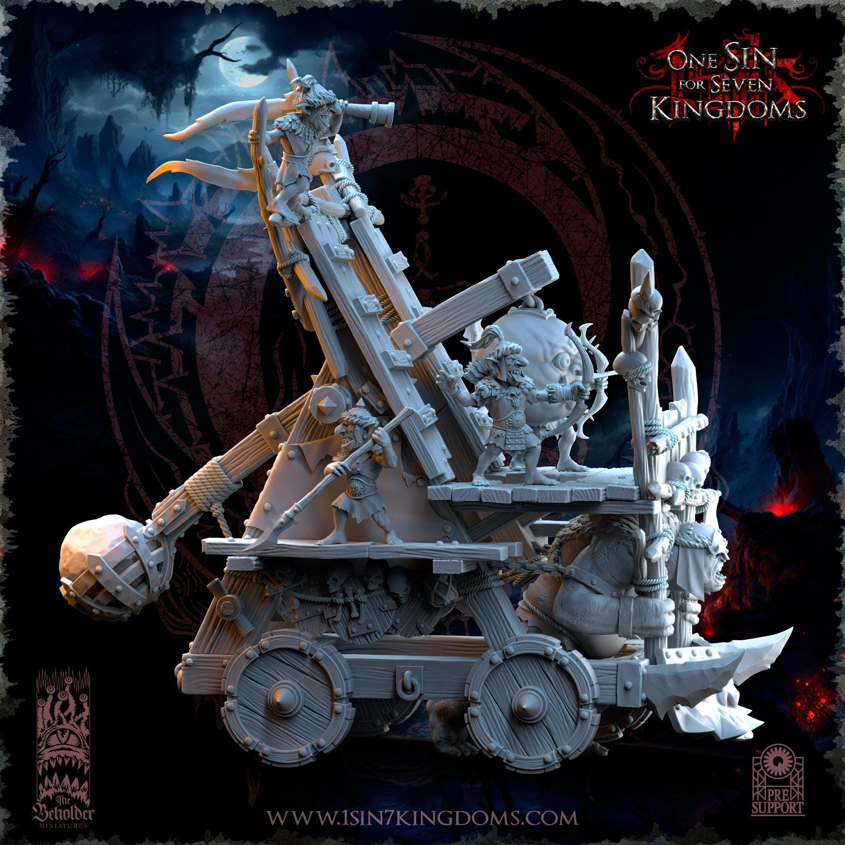 The Beholder Miniatures The Black Horde Goblins Catapult - Fantasy / D&D (Custom Order) - product image 9 of 10