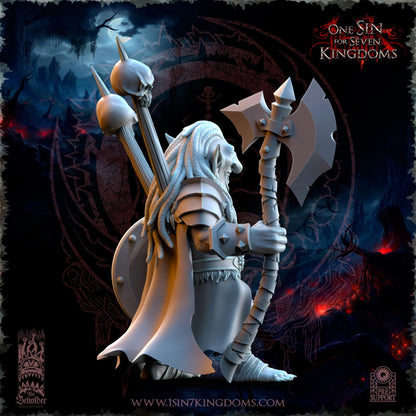 The Beholder Miniatures Mortus, The Black Horde Goblins Warlord - Fantasy / D&D (Custom Order) - product image 4 of 4