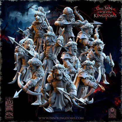 The Beholder Miniatures The Black Horde Goblins Desert Archers - Fantasy / D&D (Custom Order) - product image 1 of 7