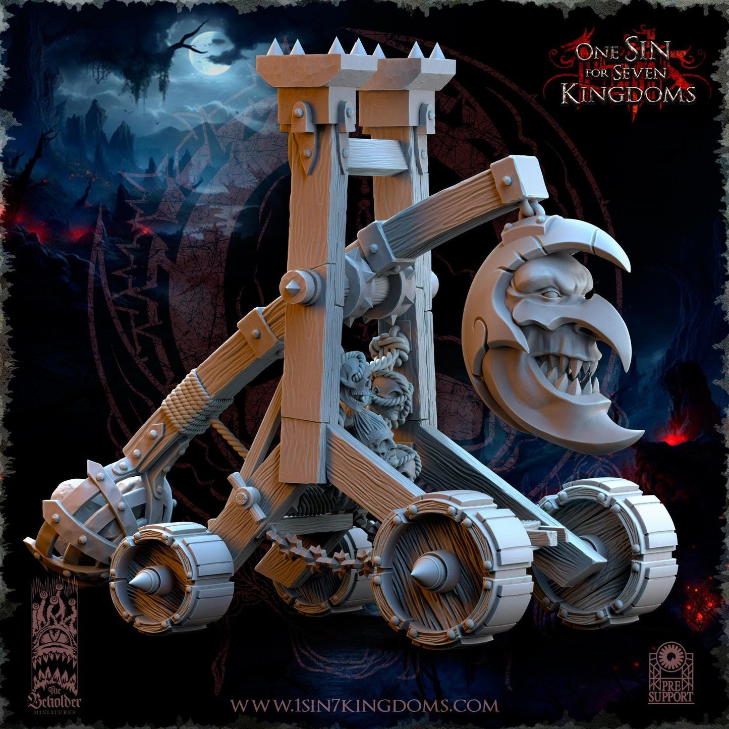 The Beholder Miniatures The Black Horde Goblins Trebuchet - Fantasy / D&D (Custom Order) - product image 2 of 12