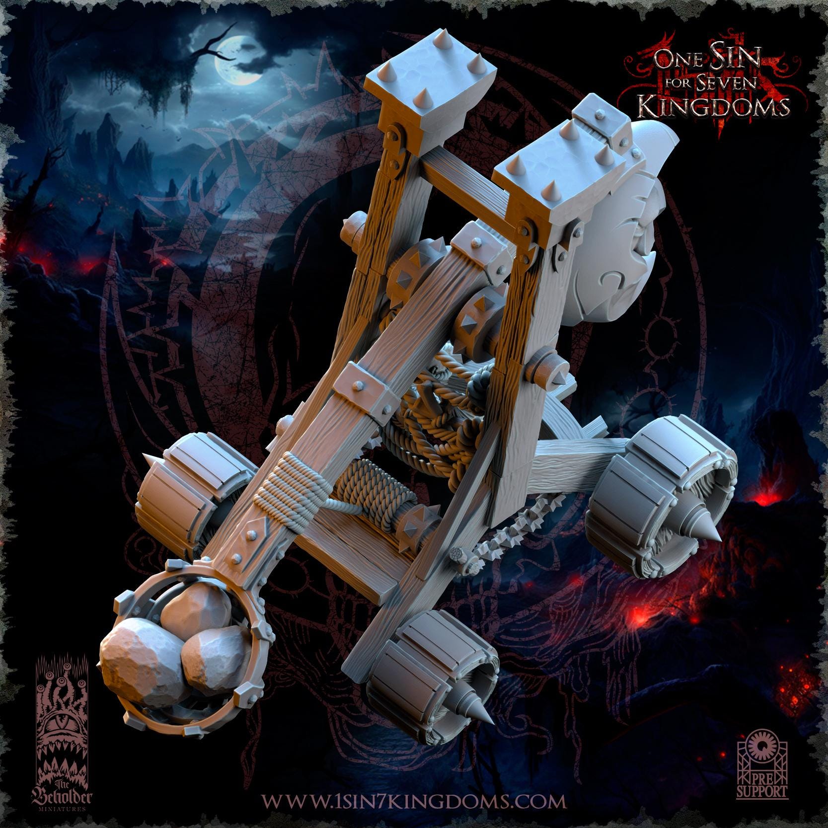 The Beholder Miniatures The Black Horde Goblins Trebuchet - Fantasy / D&D (Custom Order) - product image 7 of 12