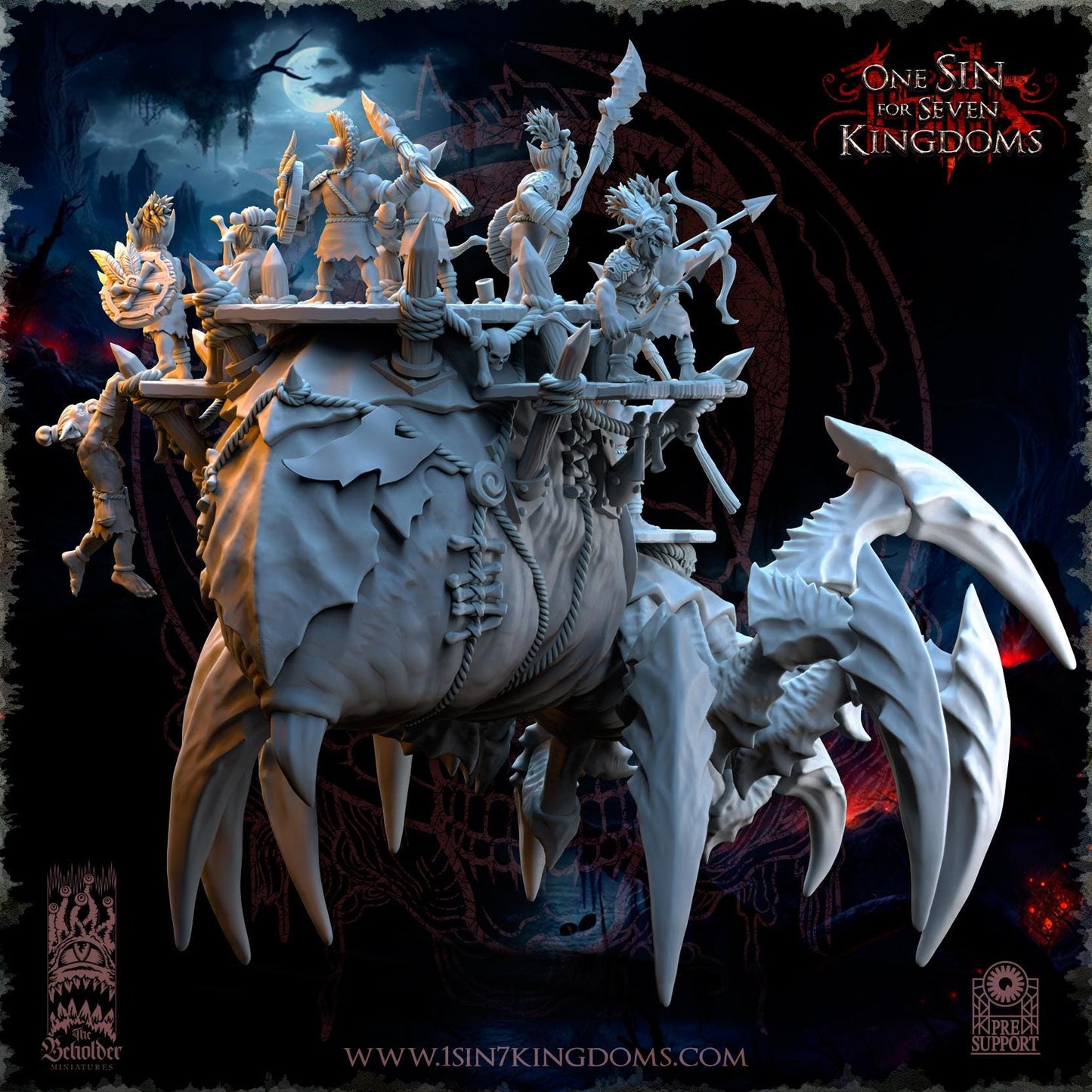 The Beholder Miniatures The Black Horde Goblins Behemoth Spider - Fantasy / D&D (Custom Order) - product image 3 of 6