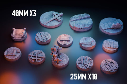 Saints from Trenches Trench Bases - Trench  Compatible (Custom Order) - product image 1 of 2