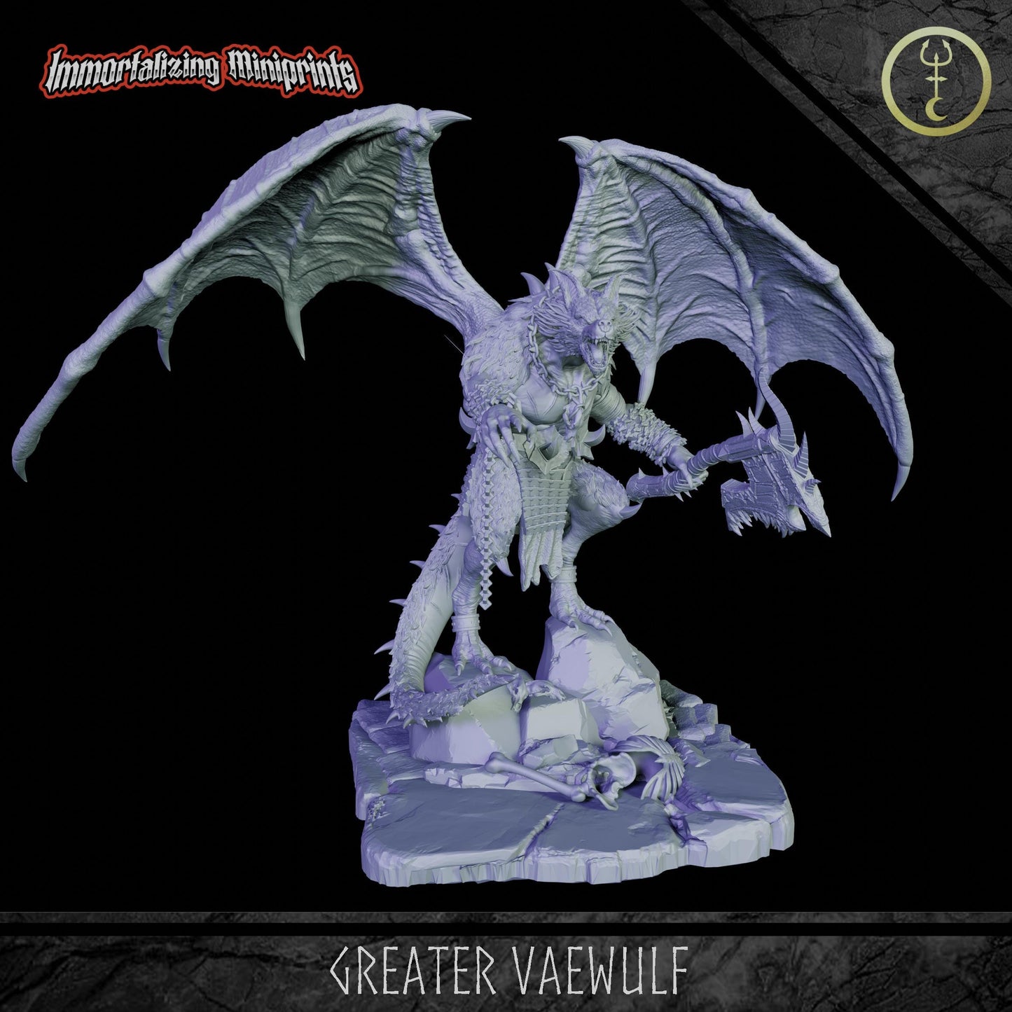 Immortalizing Miniprints Greater Vaewulf - Fantasy / D&D (Custom Order) - product image 1 of 4