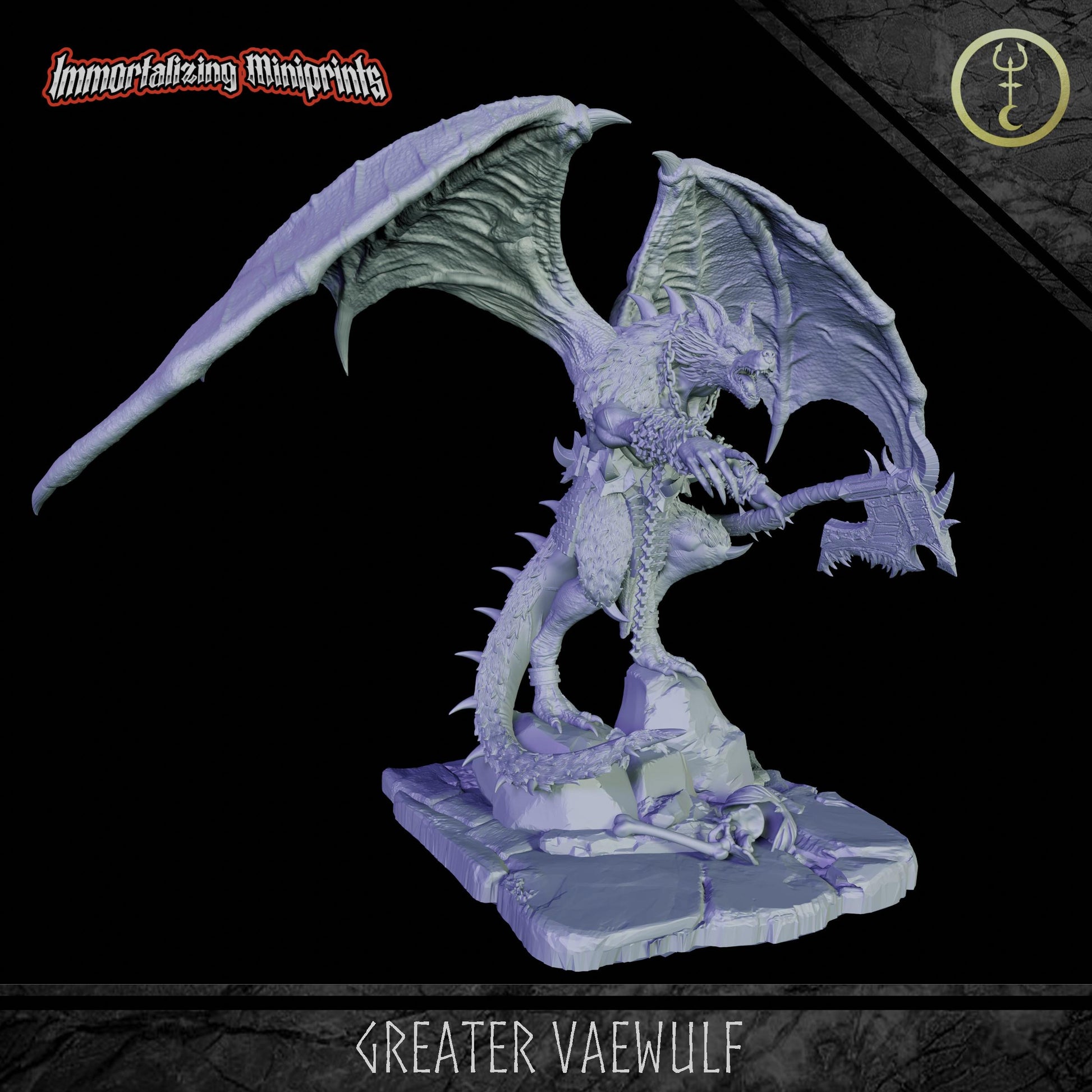 Immortalizing Miniprints Greater Vaewulf - Fantasy / D&D (Custom Order) - product image 2 of 4