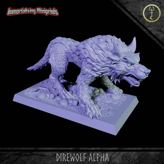 Immortalizing Miniprints Direwolf Alpha - Fantasy / D&D (Custom Order) - product image 1 of 3